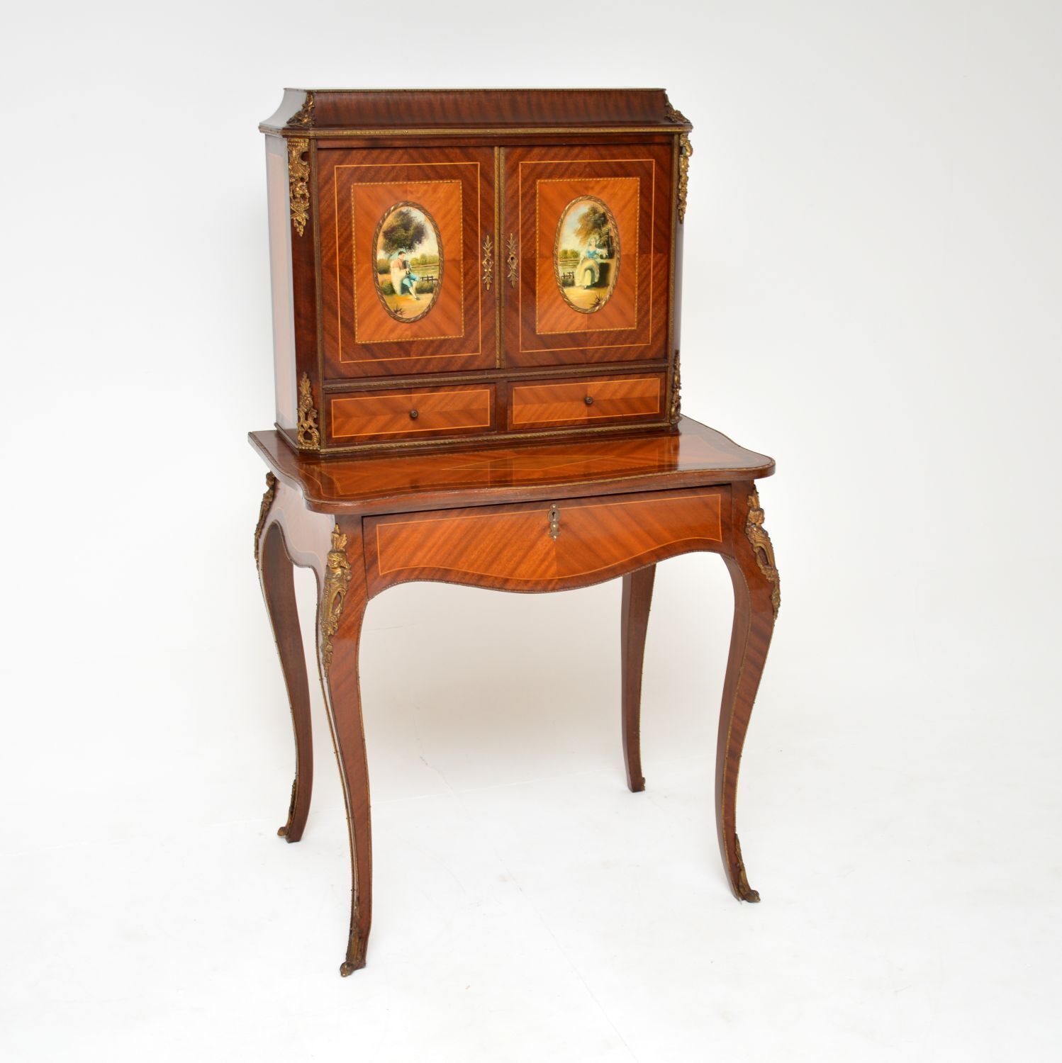Antique French Ormolu Mounted Escritoire Desk