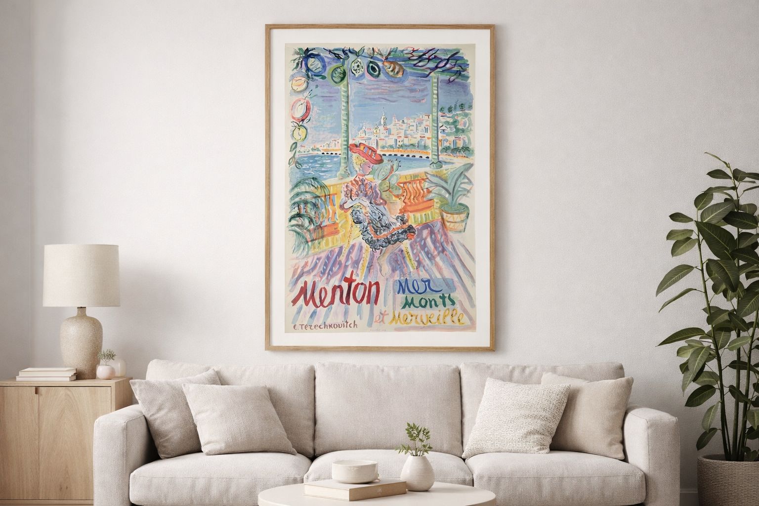 photo for sale Constantin Terechkovitch (1902-1978) Menton - Mer, Monts Et Merveilles