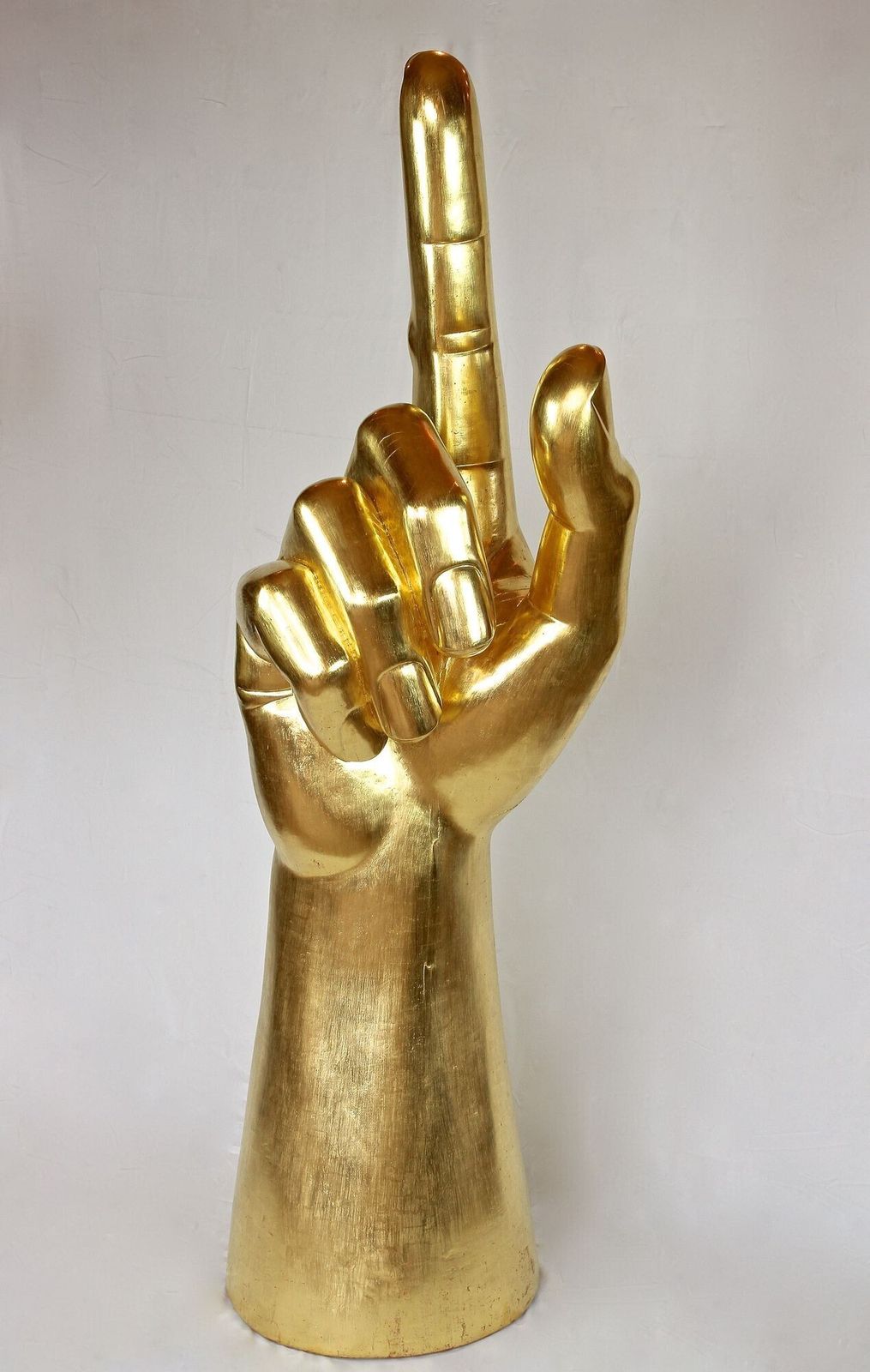 21st Century Contemporary Gigantic Hand Sculpture, Goldleaf Plated, At 2021 photo vinterior