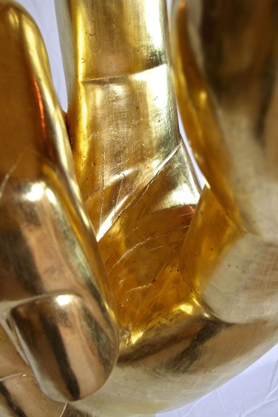 photo vinterior 21st Century Contemporary Gigantic Hand Sculpture, Goldleaf Plated, At 2021