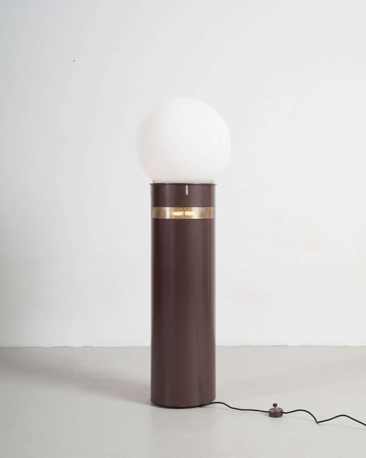 Gae Aulenti Oracolo Floor Lamp In Metal And Blow Glass By Artemide 1970 Italy