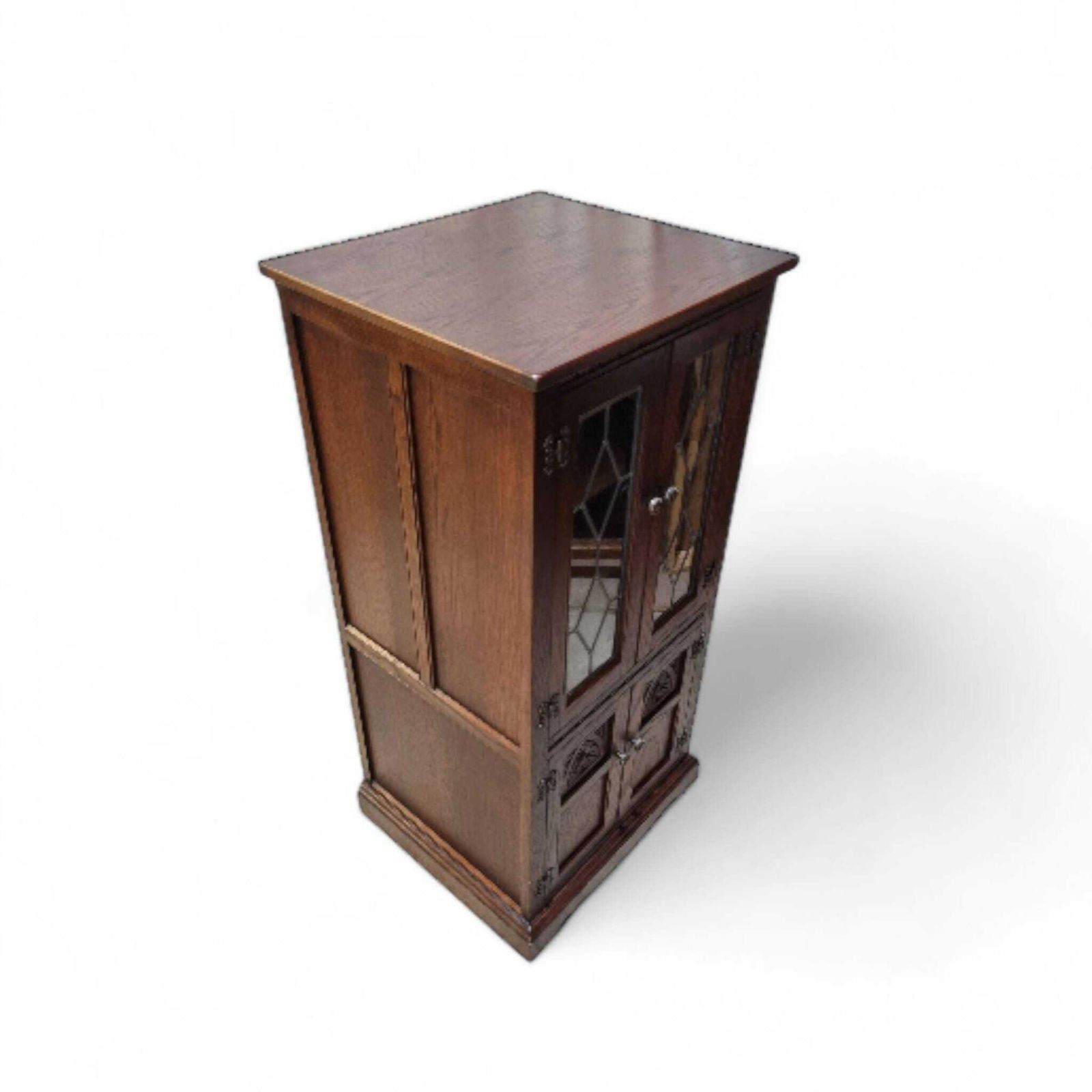 Vintage Old Charm Wood Bros Hi Fi Cabinet / C.1970 / Tudor Brown photo buy