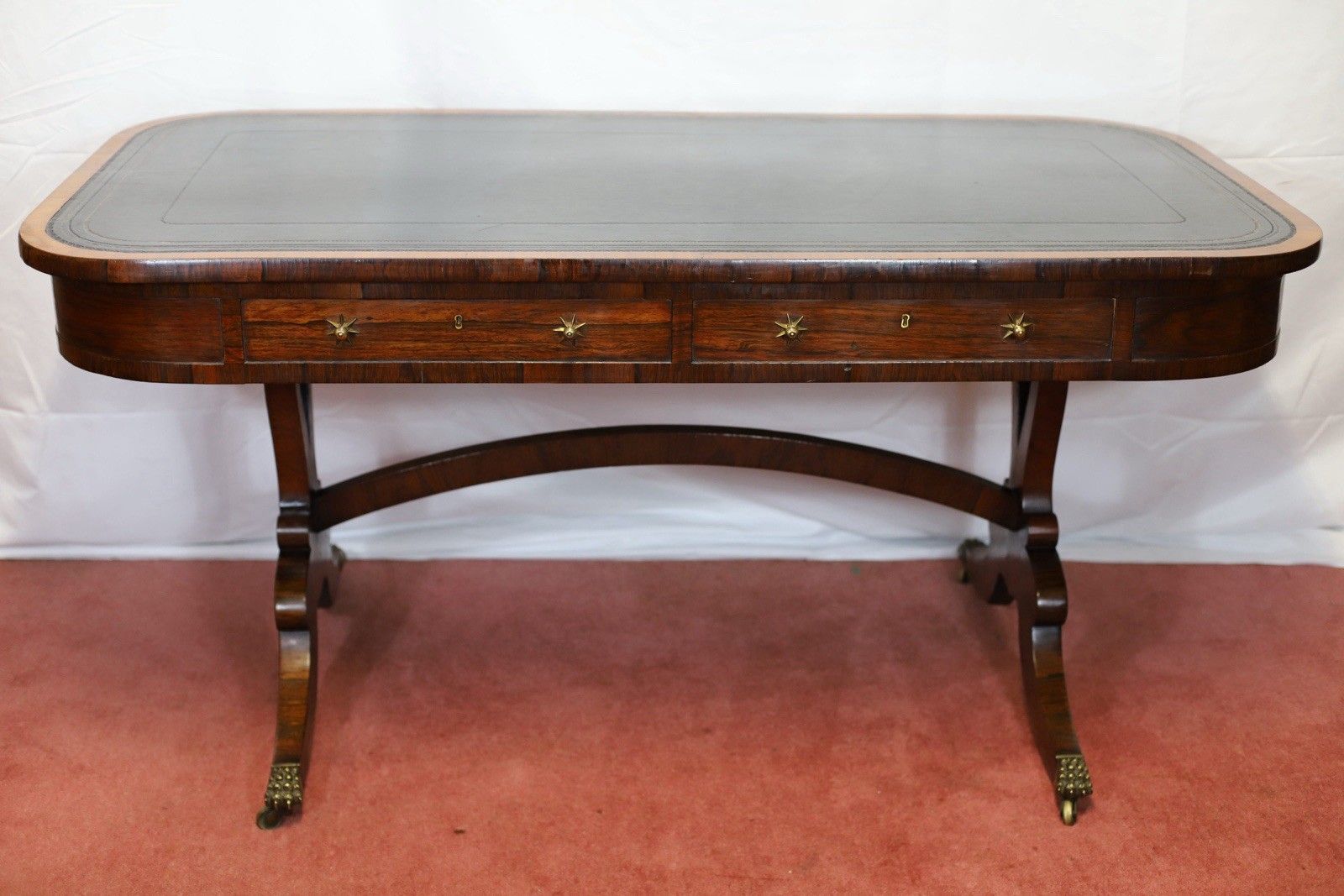 Furniture Beautiful Regency Rosewood Library Table photo