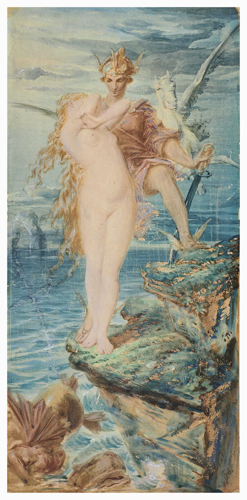 Charles édouard De Beaumont, Perseus And Andromeda – 19th Century photo furniture