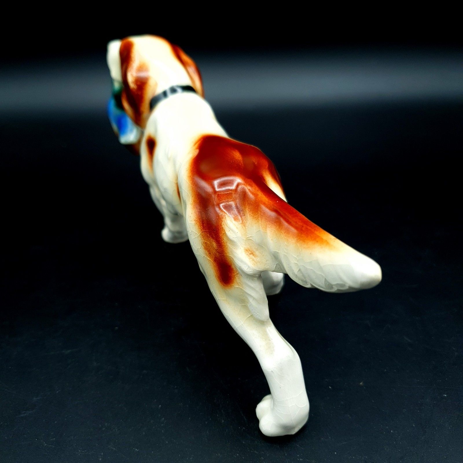 Hunting Dog With Pheasant W.Germany Ceramic Early Goebel? Mid Century Rare L16cm photo for sale