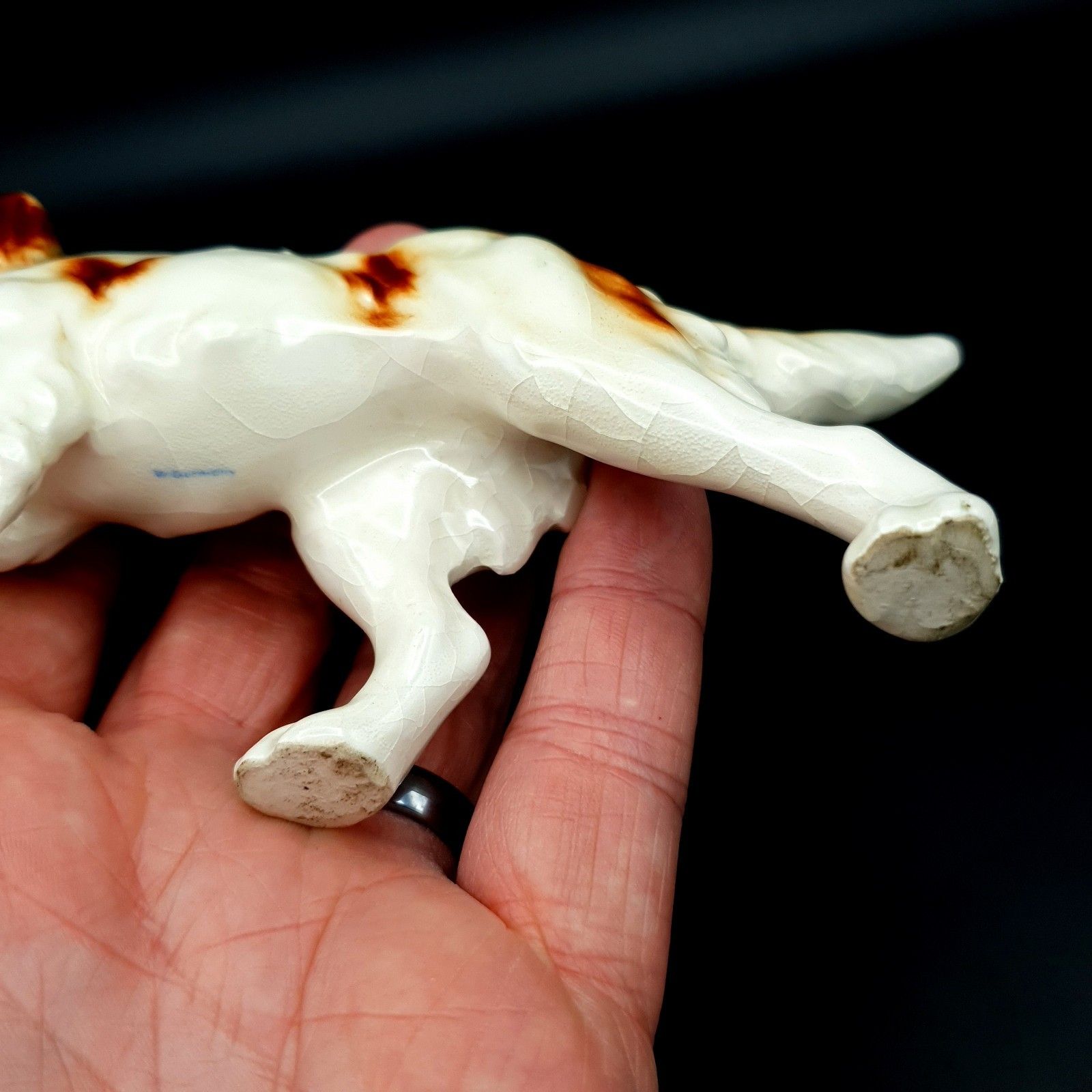 photo buy Hunting Dog With Pheasant W.Germany Ceramic Early Goebel? Mid Century Rare L16cm