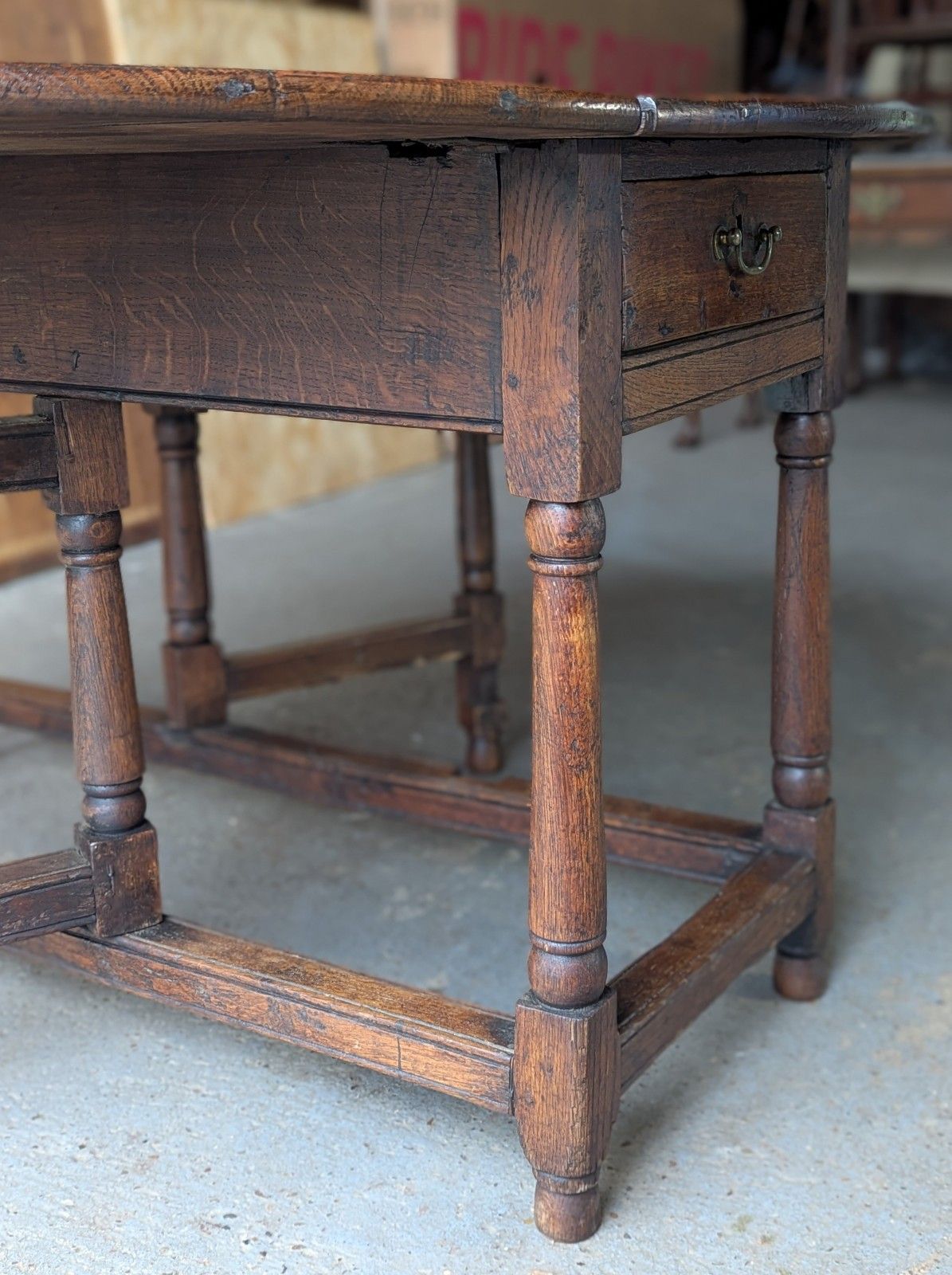 Furniture Antique Provincial Country Oak Gateleg Dining Table (Delivery Available) 18thc 6 photo