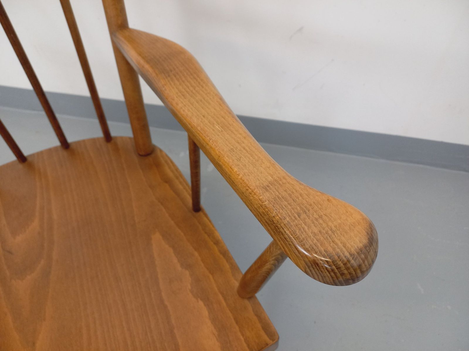 Furniture Baumann Fan Armchair, 1960s, Wooden photo