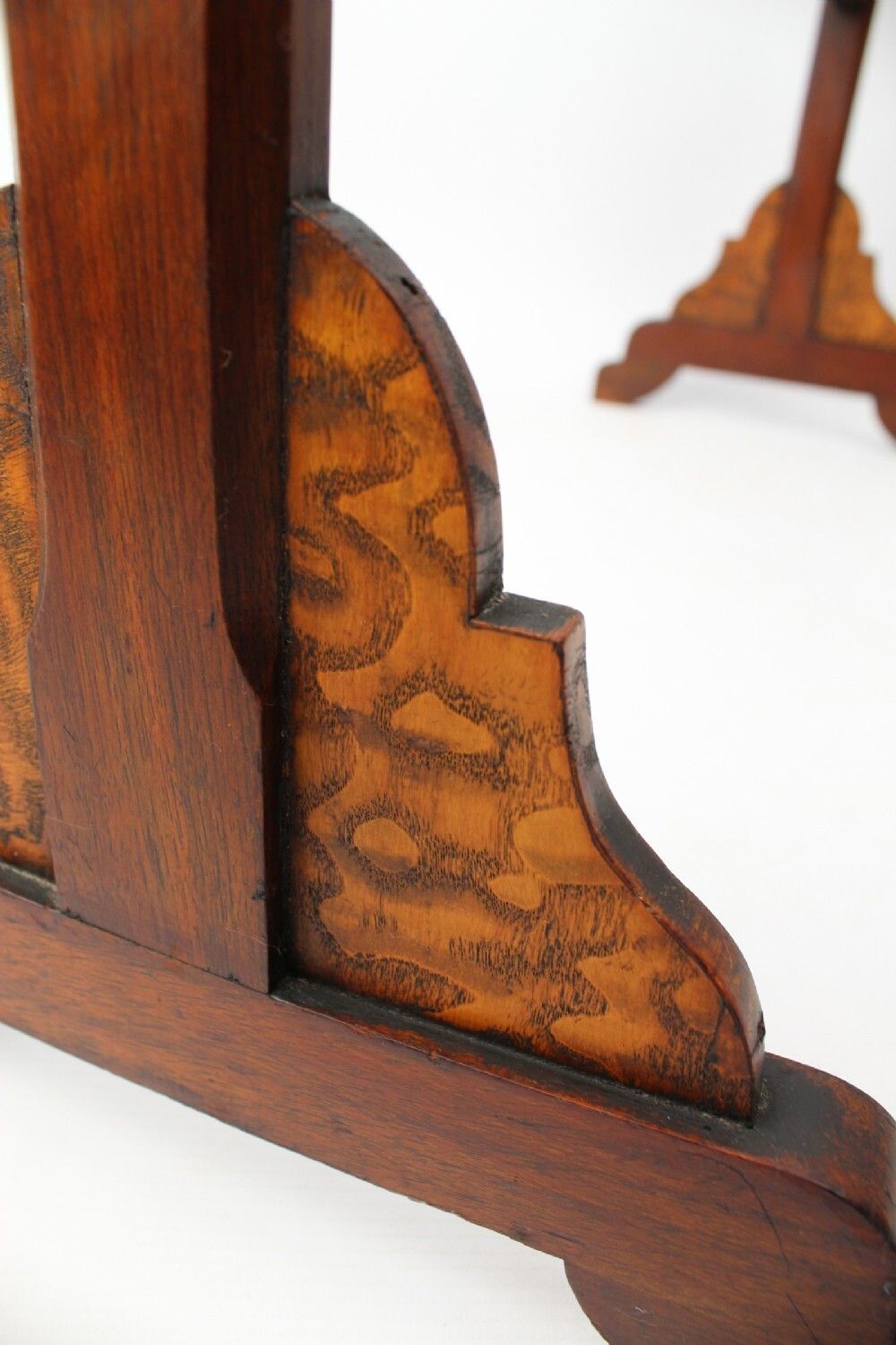 photo for sale Victorian Gothic Revival Walnut Towel Rail
