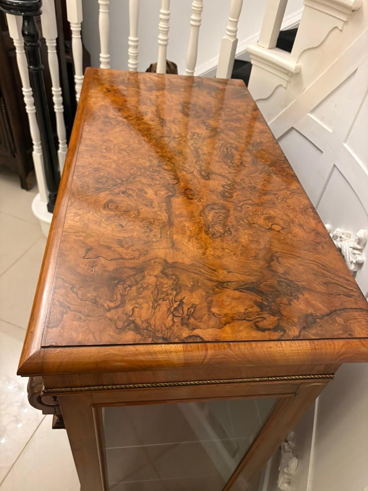 Attractive Antique Mid 19th Century Inlaid Mahogany Display Cabinet photo 3350.0