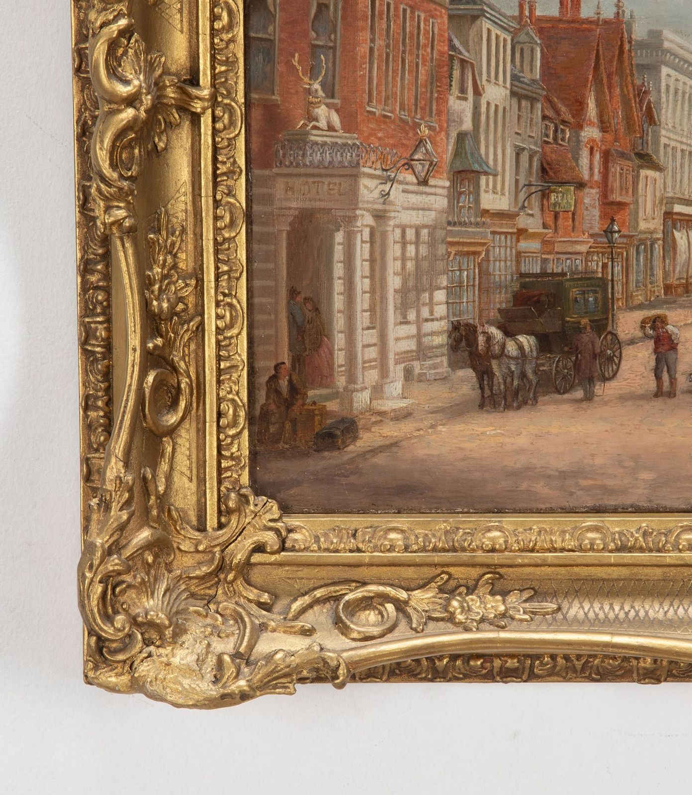 2200.0 19th Century Oil On Canvas Of Reigate, Surrey photo