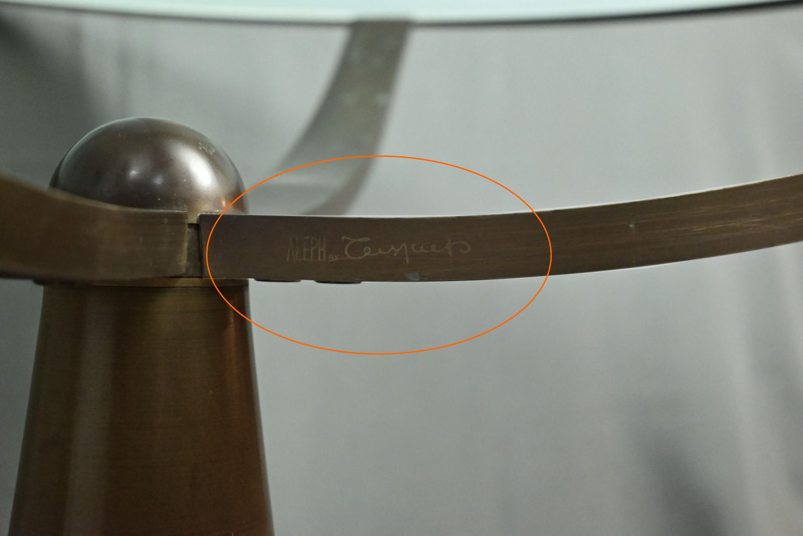 4210.0 Astrolabio Table By Oscar Tusquets, Aleph Collection, Driade Edition – 1988 photo
