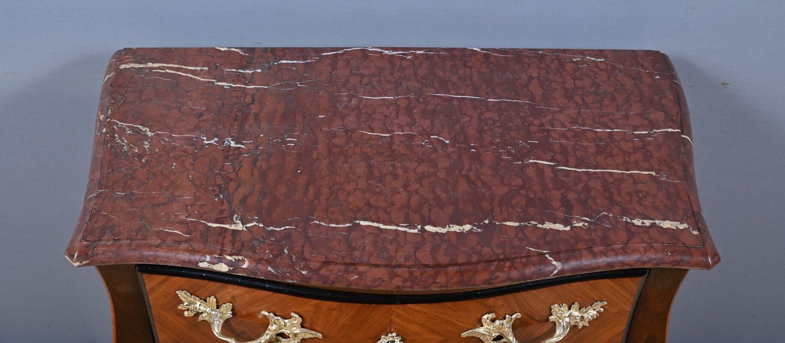 Small Marquetry Commode, Louis XV Style – Mid 19th Century photo vinterior