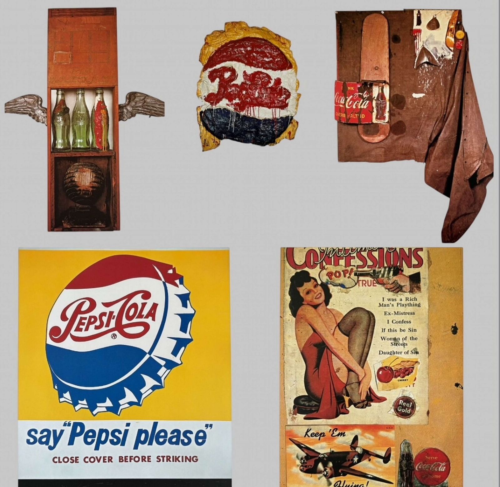 Set Of Five Iconic Pop Art Coca Cola & Pepsi Prints