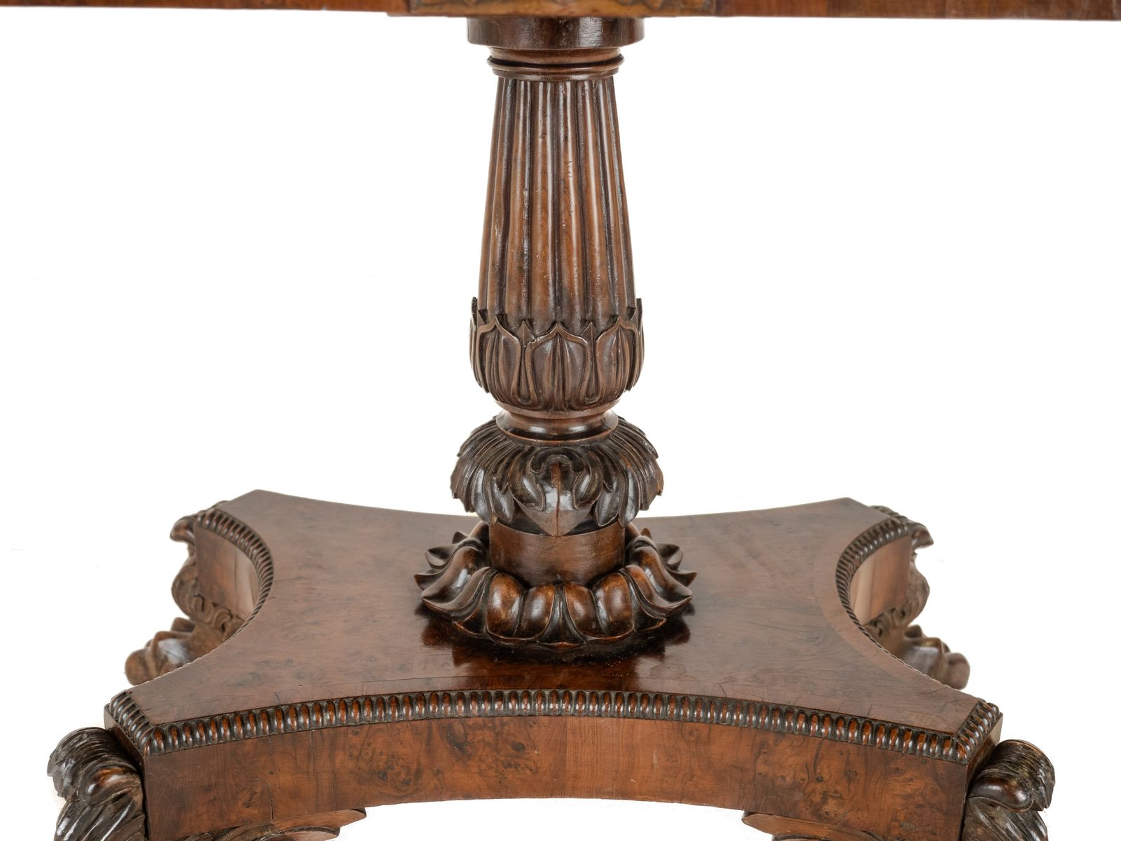 William IV Burr Yew Wood Card Table, C.1830 photo buy
