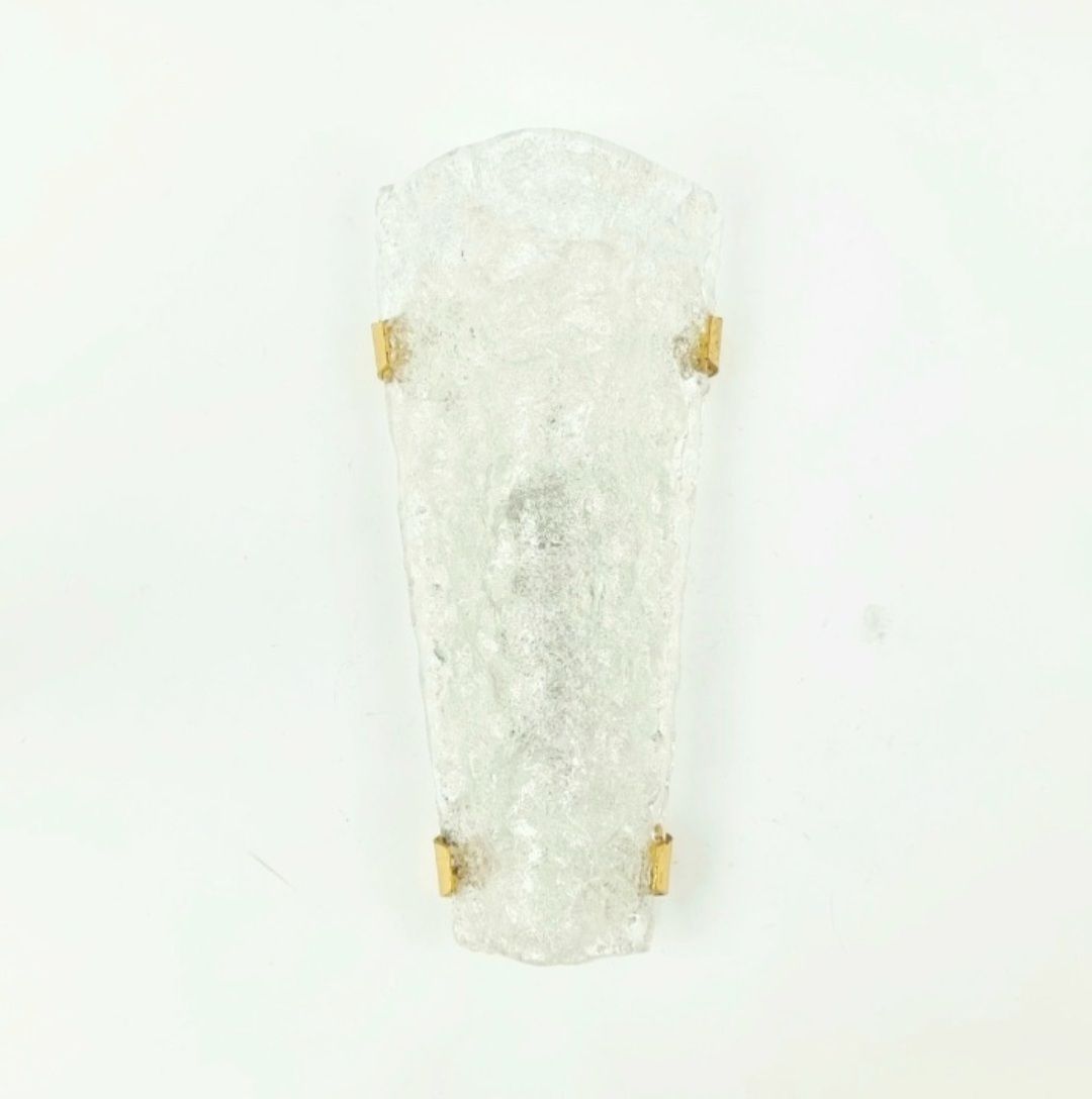 Large Mid Century Murano Glass & Brass Wall Lamp From Hillebrand, Germany, 1960s/1970s photo furniture