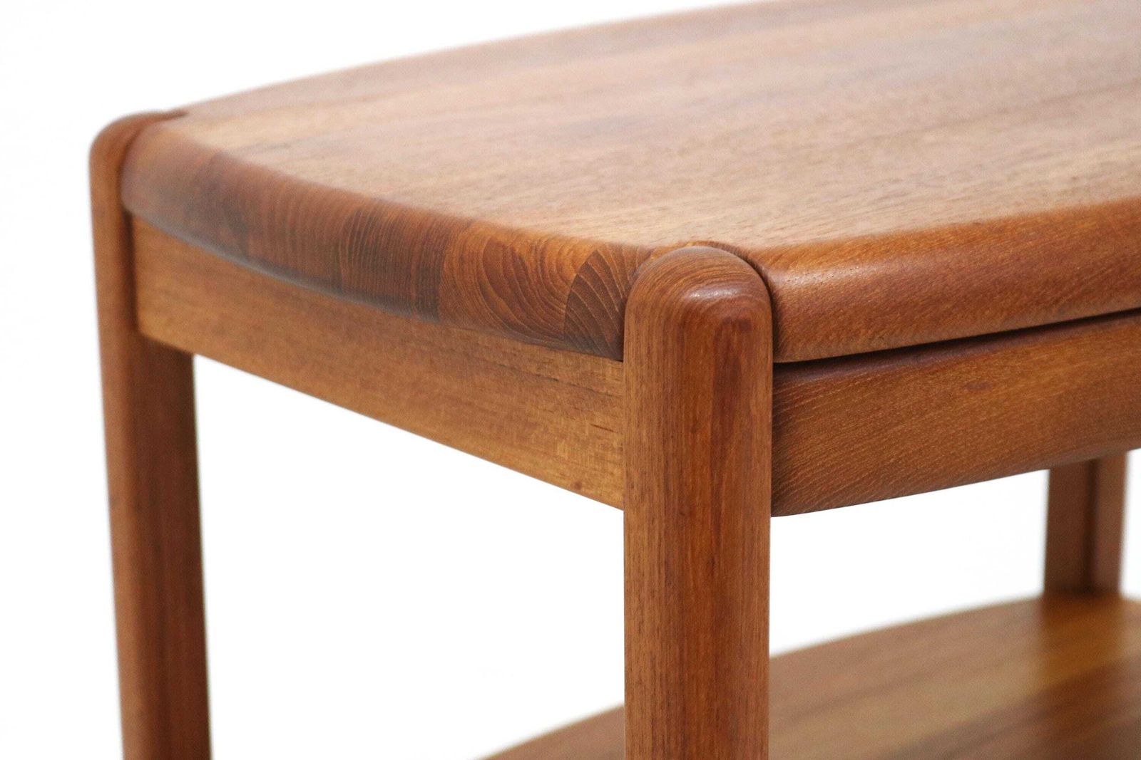 Danish Mid Century Solid Teak Bedside Table By Salling Stolefabrik Durup With Drawer And Shelf C1960 photo furniture