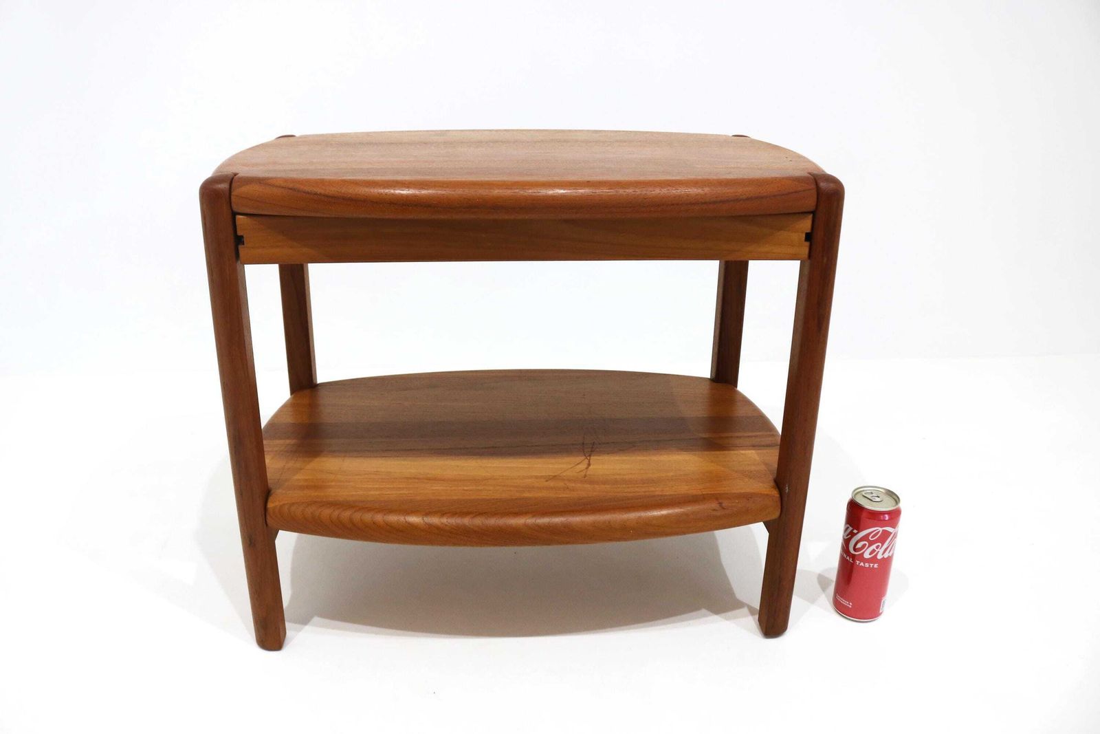 photo vinterior Danish Mid Century Solid Teak Bedside Table By Salling Stolefabrik Durup With Drawer And Shelf C1960