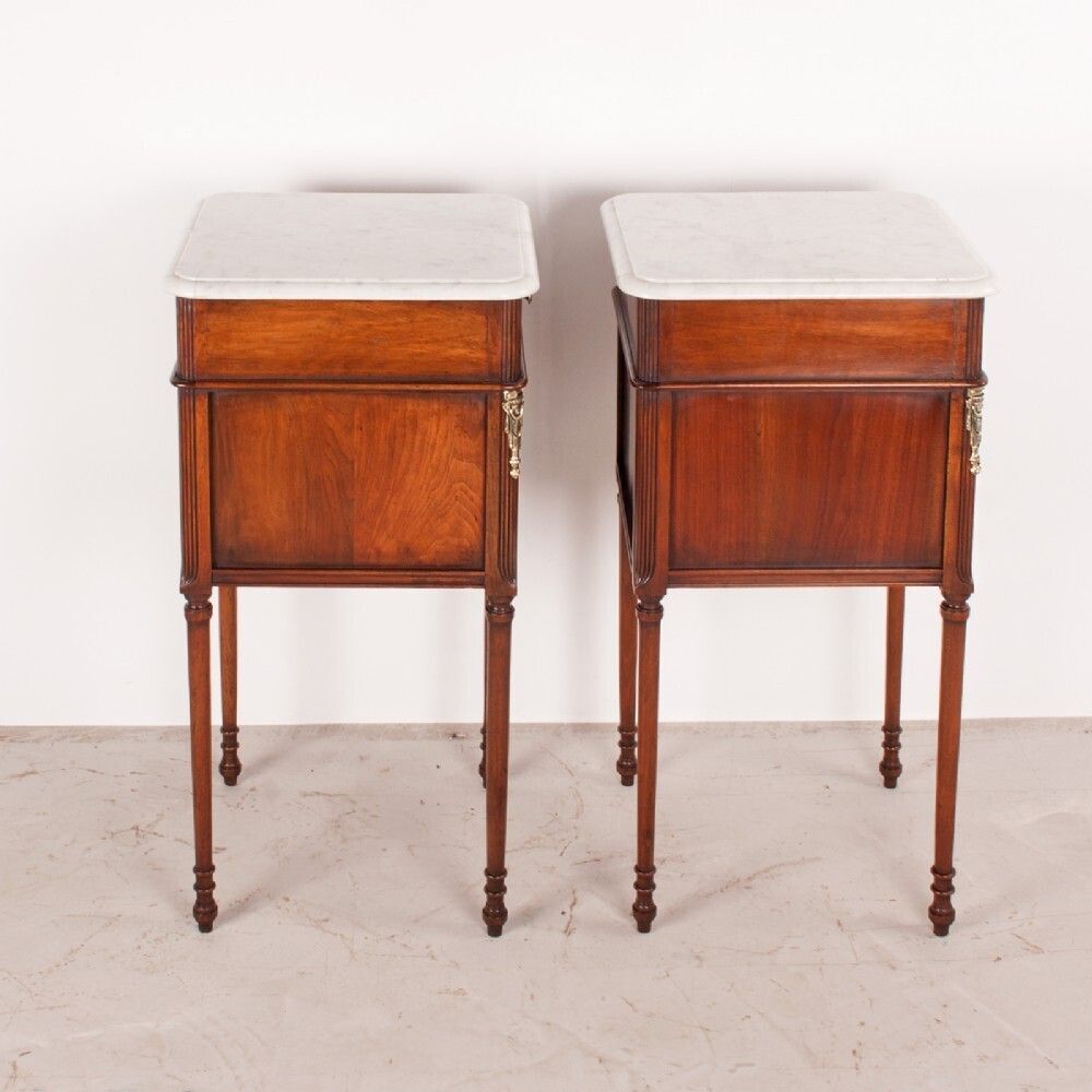 Pair Of French Walnut Bedside Cabinets photo buy