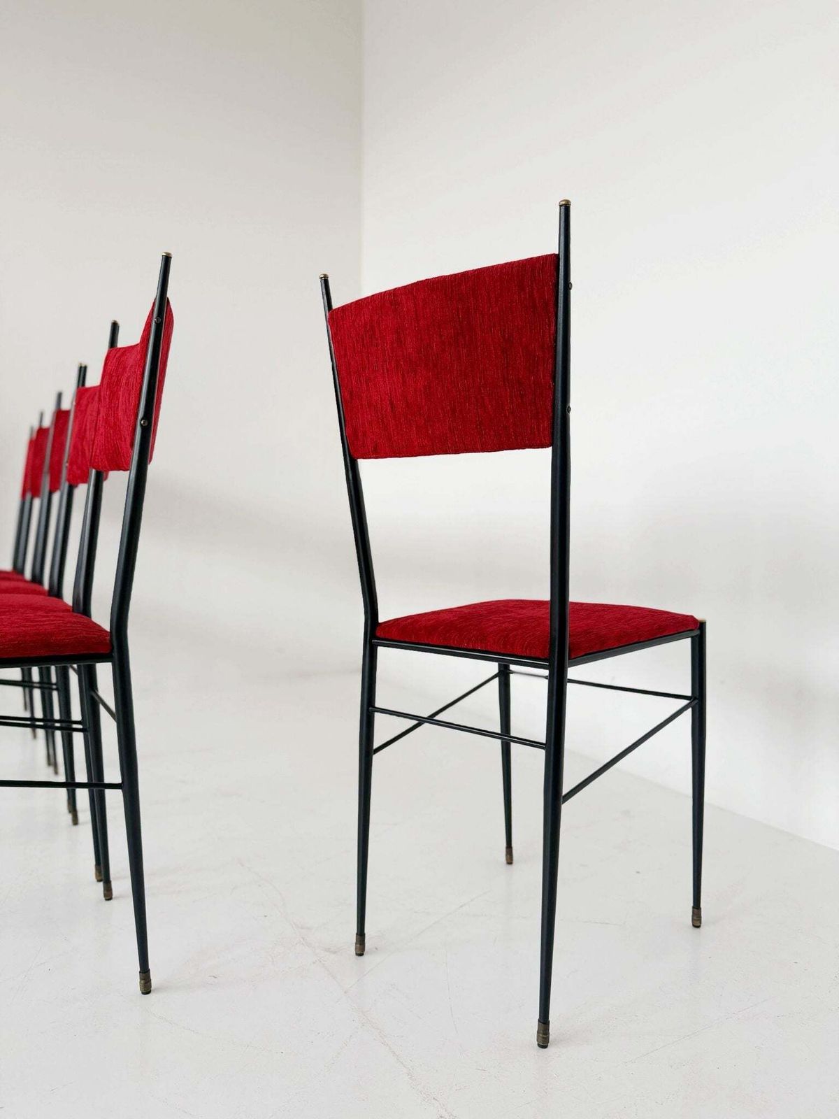 Set Of Six Italian Chairs, 1950s–1960s photo furniture