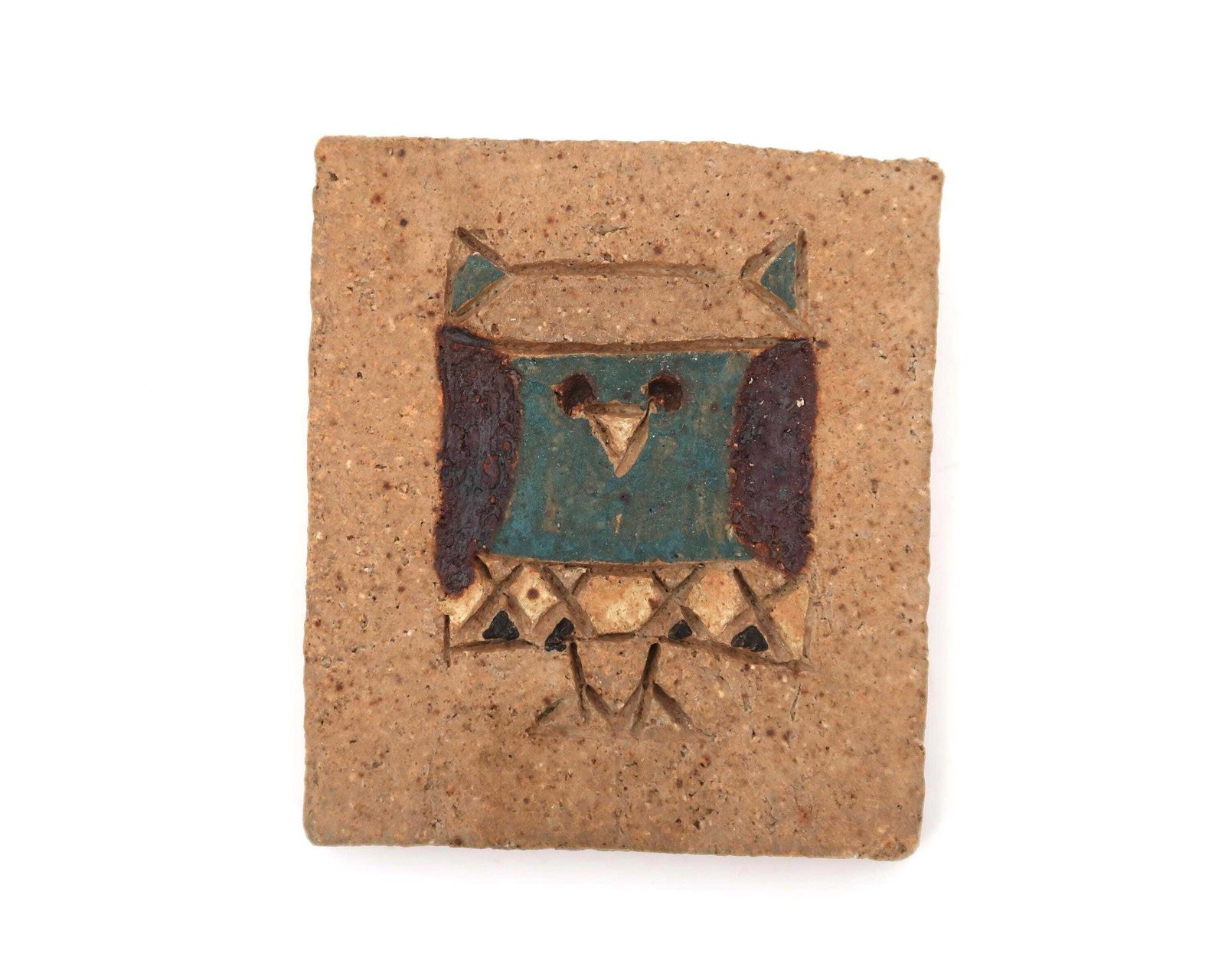 French Stoneware Ceramic Wall Hanging Sculpture By Les Argonautes, Bird Decor, 1970s / Vallauris, Vintage, Home Decor