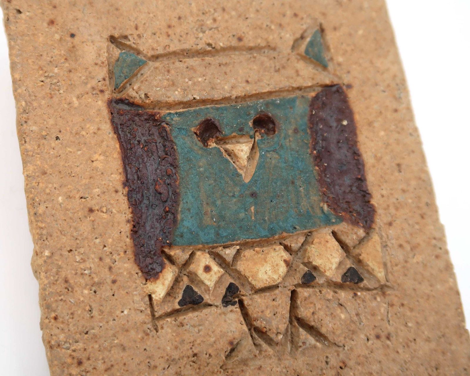 French Stoneware Ceramic Wall Hanging Sculpture By Les Argonautes, Bird Decor, 1970s / Vallauris, Vintage, Home Decor photo for sale