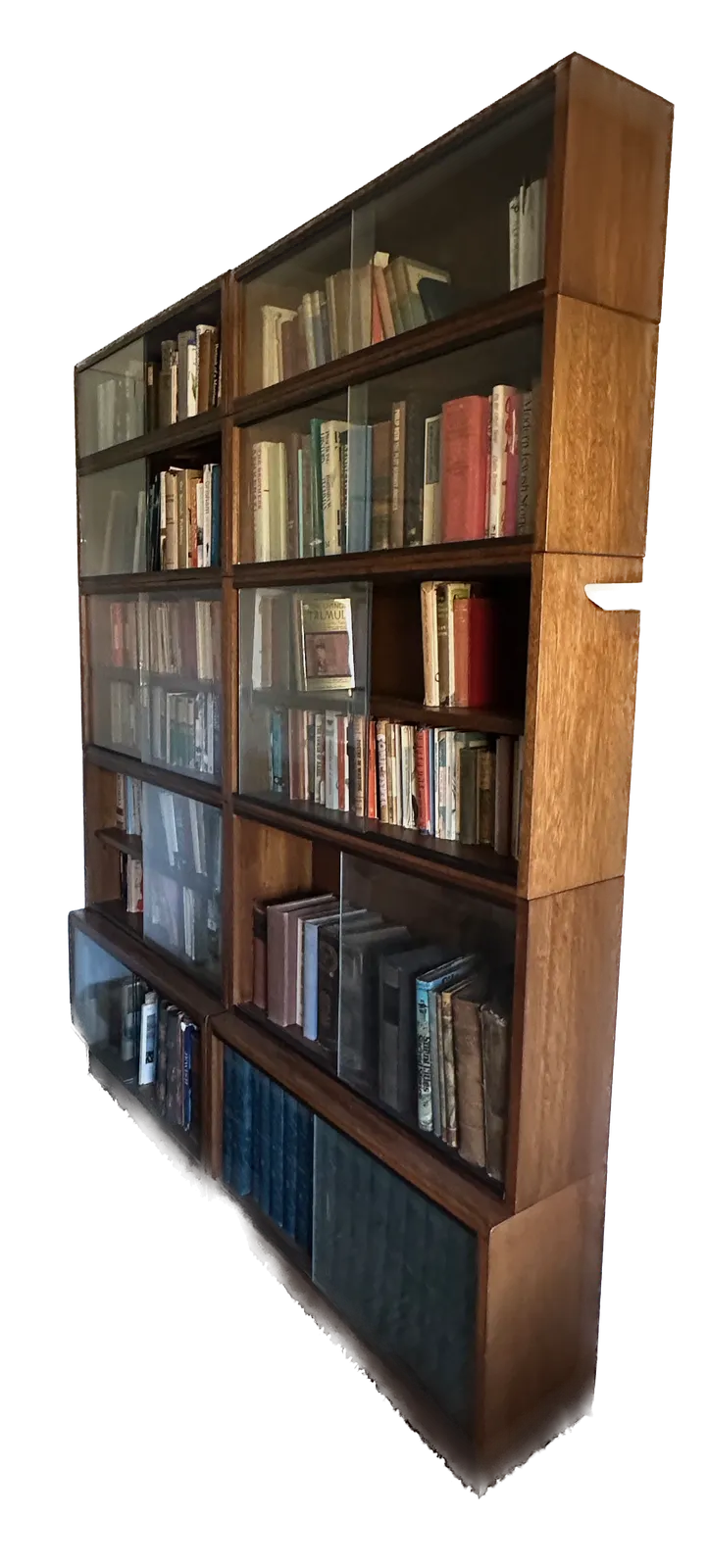 Large Simplex 5 Tier Sectional Mahogany Bookcase, 1960's. No. 2 photo furniture