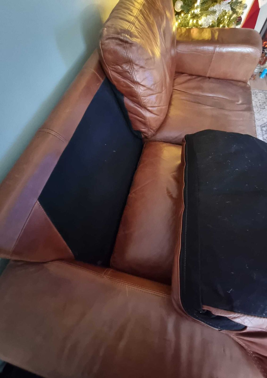 Leather 3 Seater Sofa photo Furniture