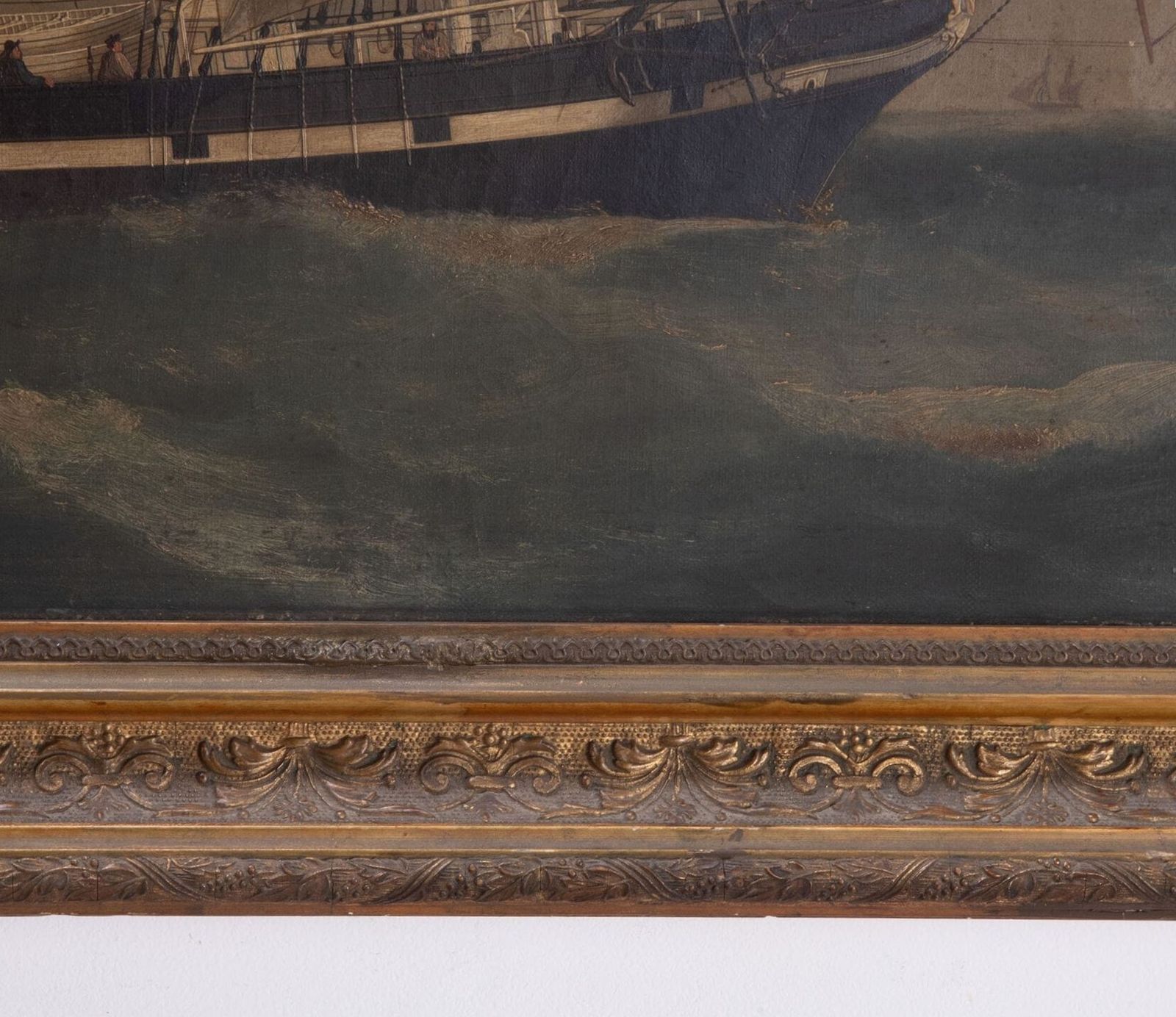 19th Century Marine English Oil Painting photo 1650.0