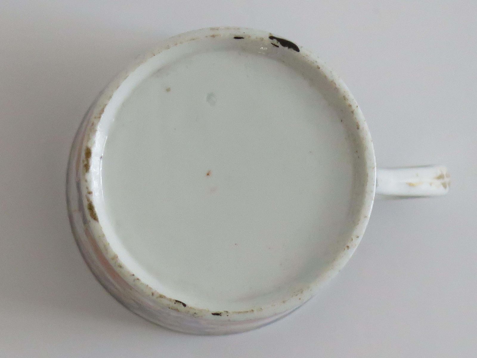 photo vintage Georgian Coalport Coffee Can Porcelain Hand Painted Gilded Imari Ptn, Circa 1810