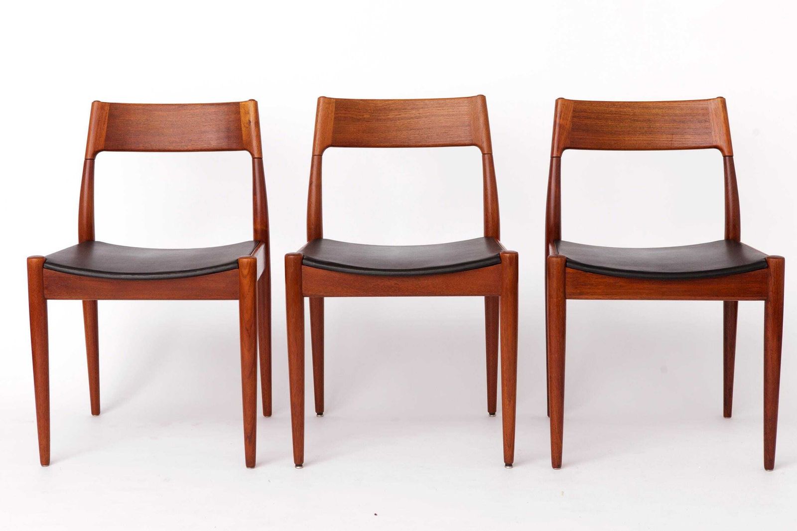 6 Of 8 Vintage Danish Dining Chairs, Arne Hovmand Olsen For Mogens Kold, Teak photo for sale