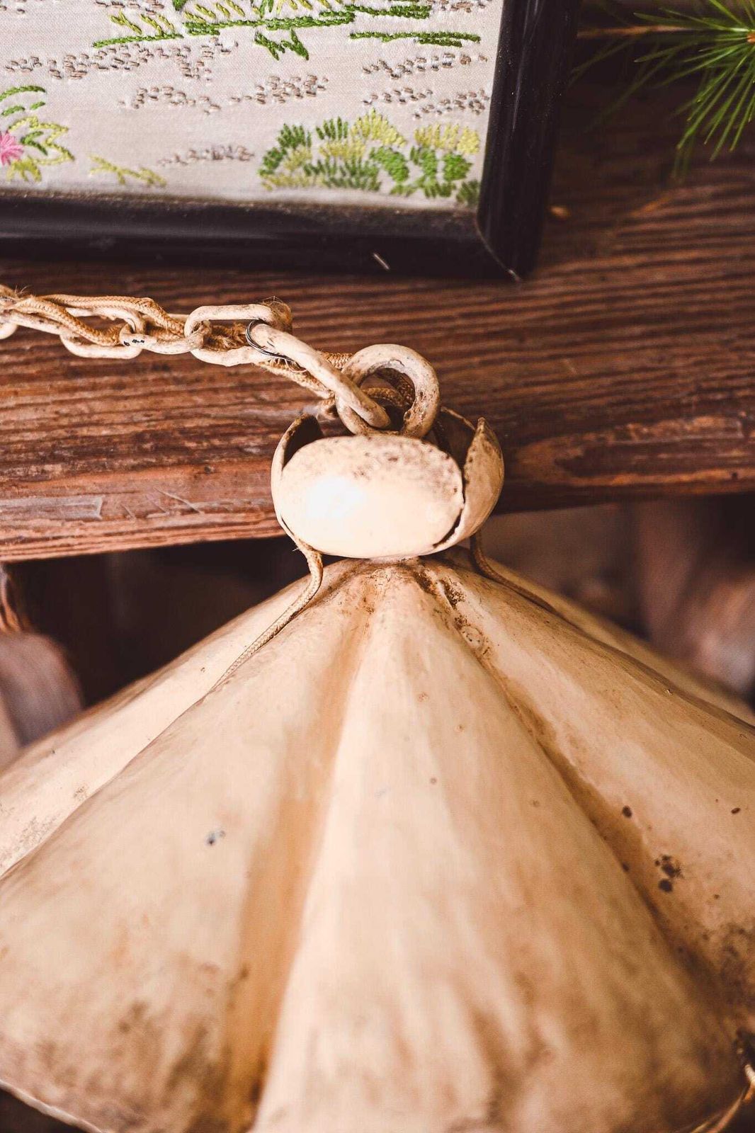 Antique Tuscan Iron Lantern Chandelier | Hand Forged Wrought Iron Hanging Light | Italian Farmhouse Pendant photo for sale