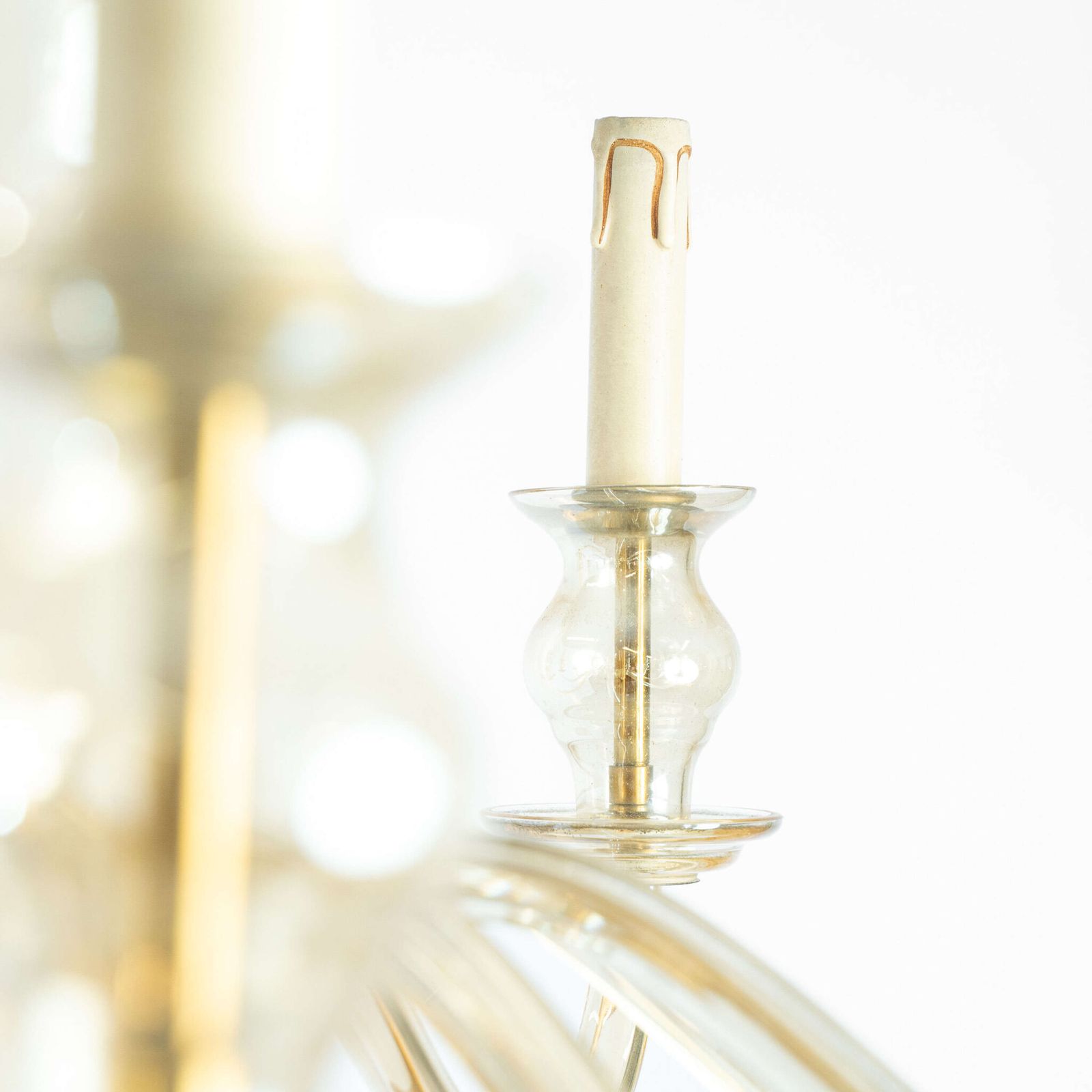 1950’s Champagne Coloured Murano Glass Chandelier photo 1100.0