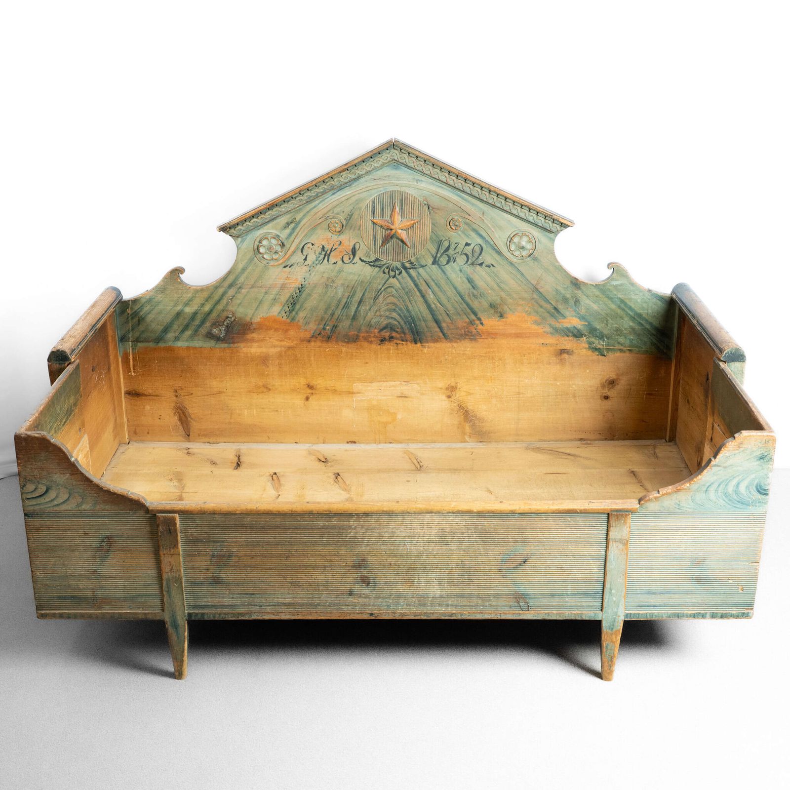 Large Early 19th Century Gustavian Day Bed / Bench photo Furniture