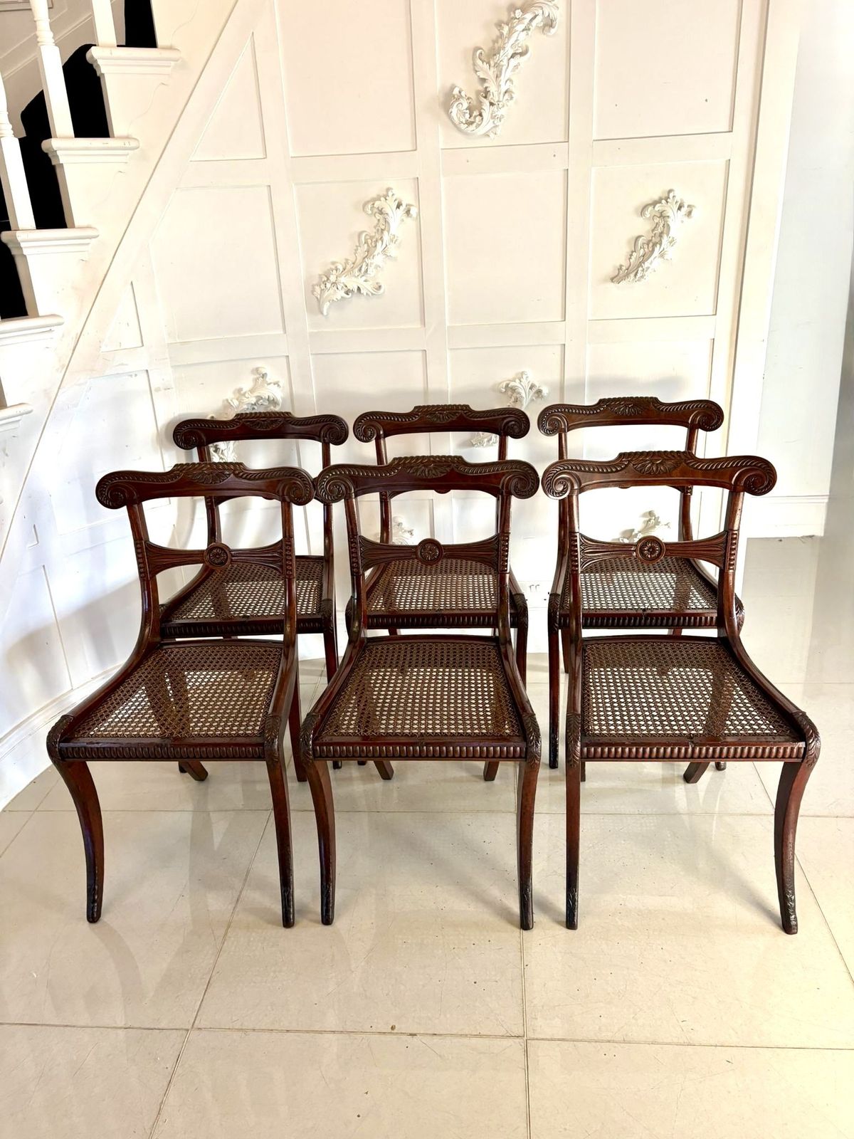 3350.0 Magnificent Quality 19th Century Antique Set Of 6  Dining Chairs photo