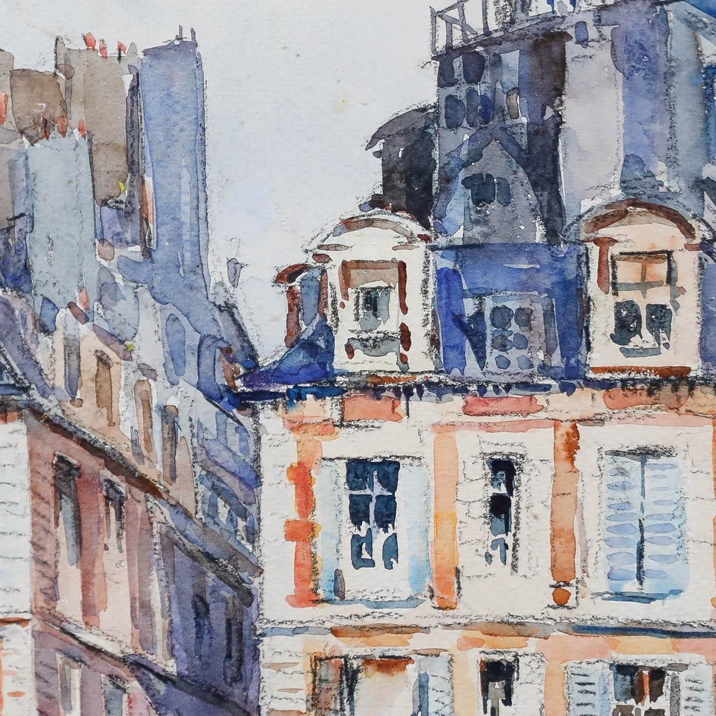George Herbert Rose (1882 1955) Early 20th Century Watercolour, Place Dauphine photo 225.0