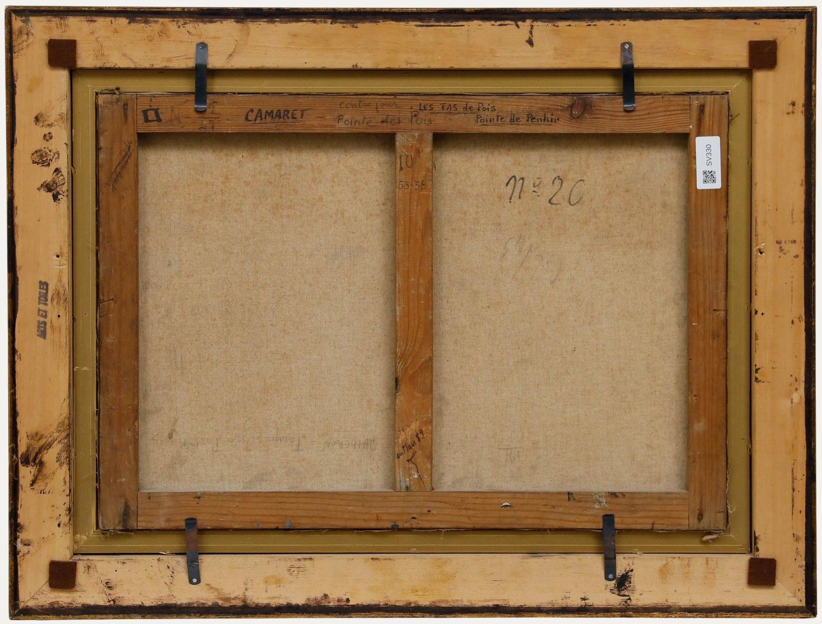 Paul Esnoul (1882 1960) Framed Mid 20th Century Oil, Les Tas De Pois photo for sale