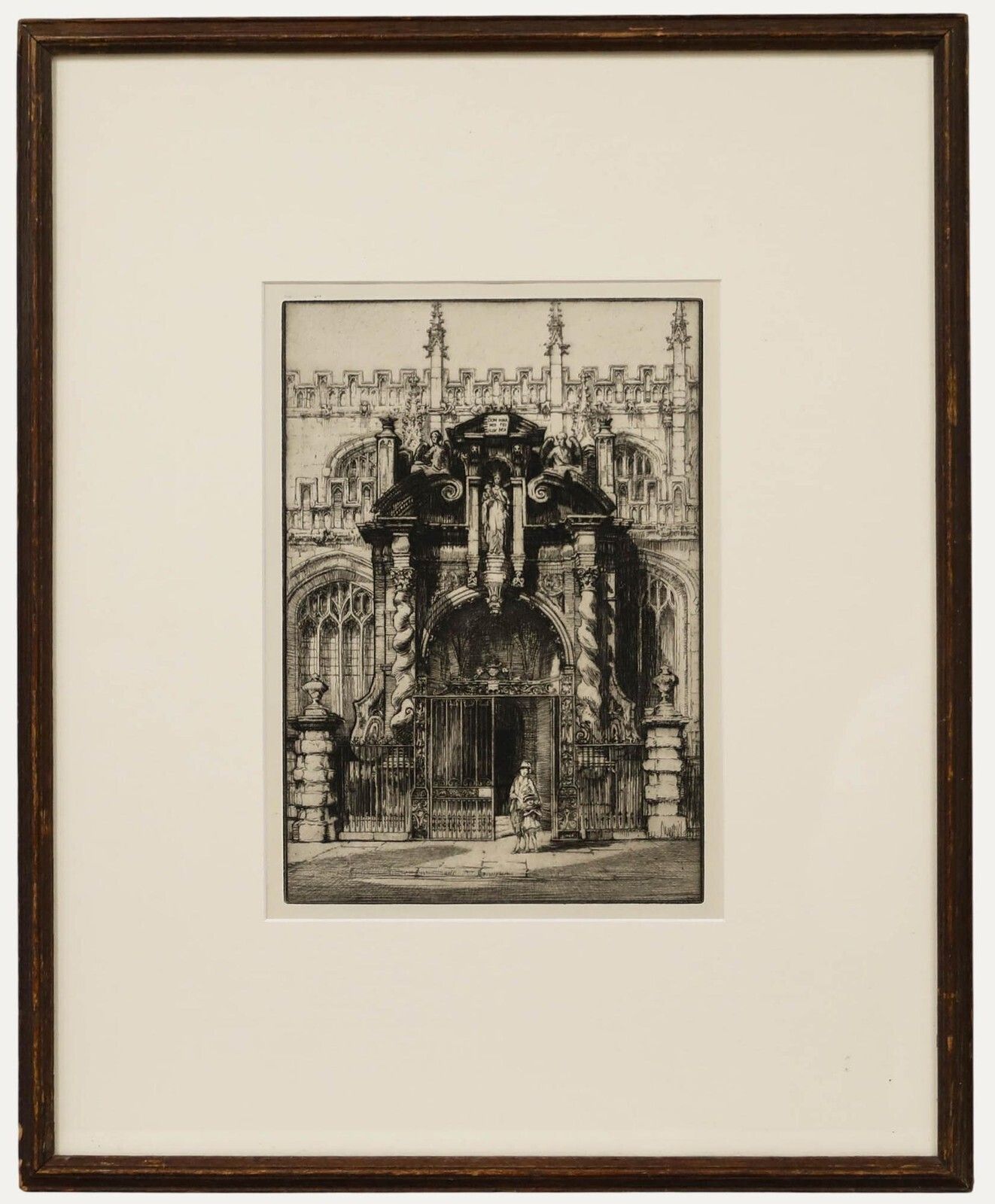 Nathaniel Sparks Re (1880 1956) Early 20th Century Etching, Church Of St Mary
