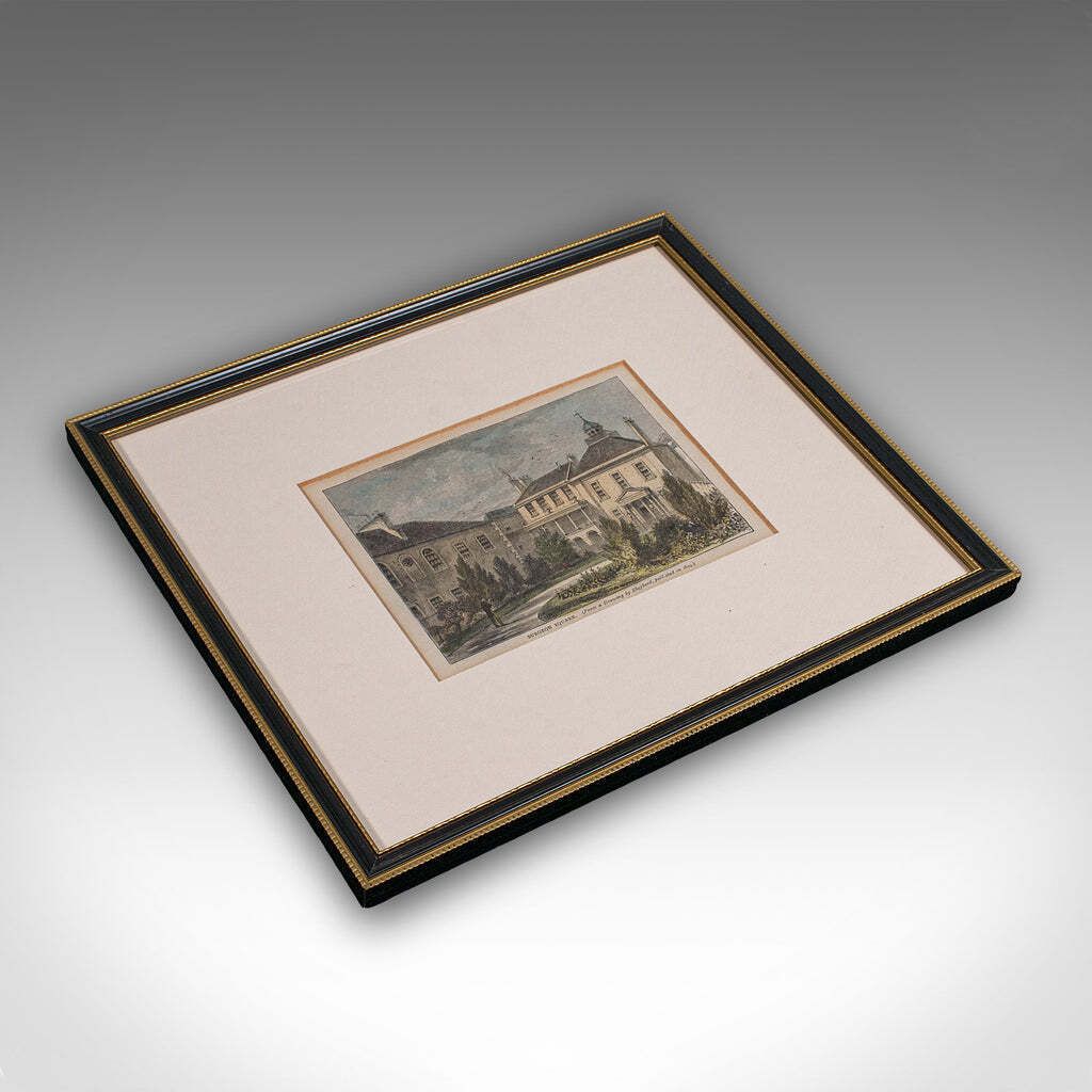 Antique Surgeon Square Picture, Edinburgh, Art, Medical Interest, Late Victorian photo vintage