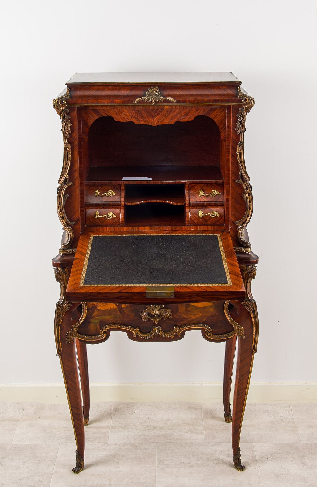 19th Century French Vernis Martin Kingwood Cabinet On Stand With Ormolu Mounts photo buy