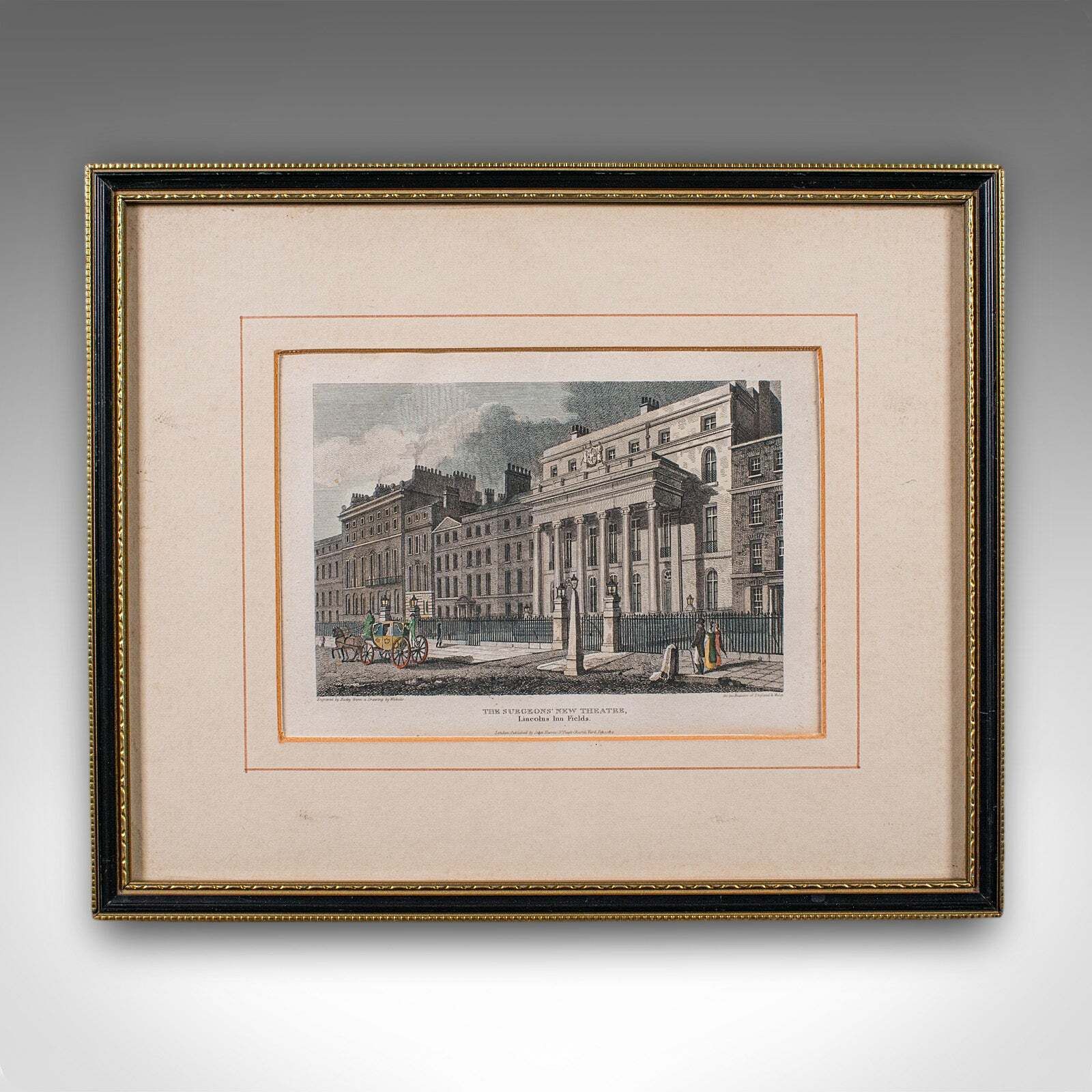 Antique Hospital Picture, Lincoln's Inn Fields, London, Art, Medical, Victorian photo furniture