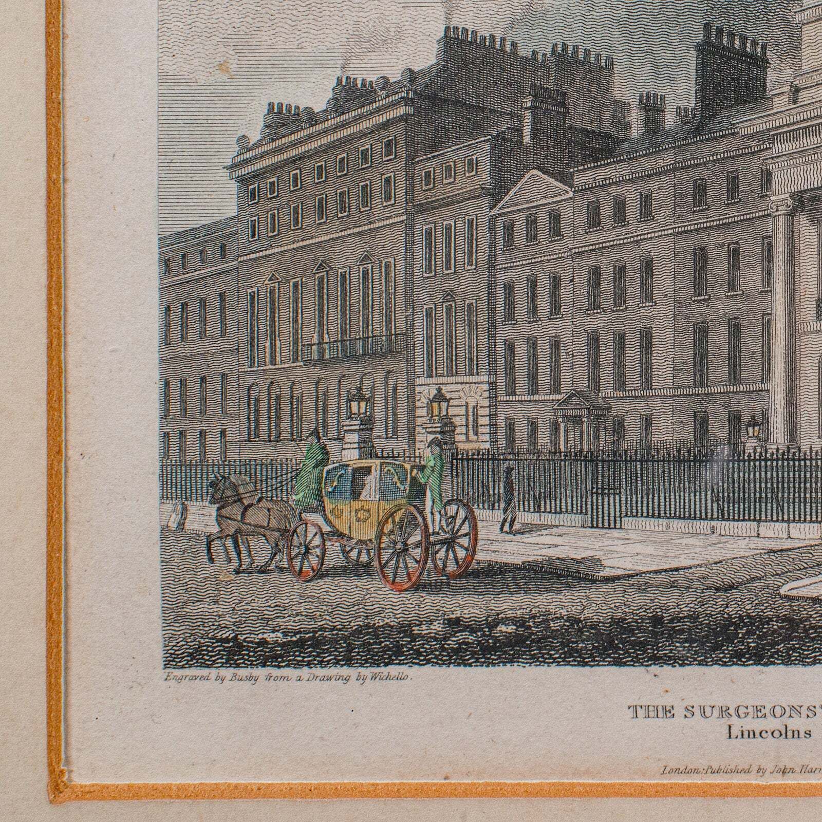 Antique Hospital Picture, Lincoln's Inn Fields, London, Art, Medical, Victorian photo vinterior