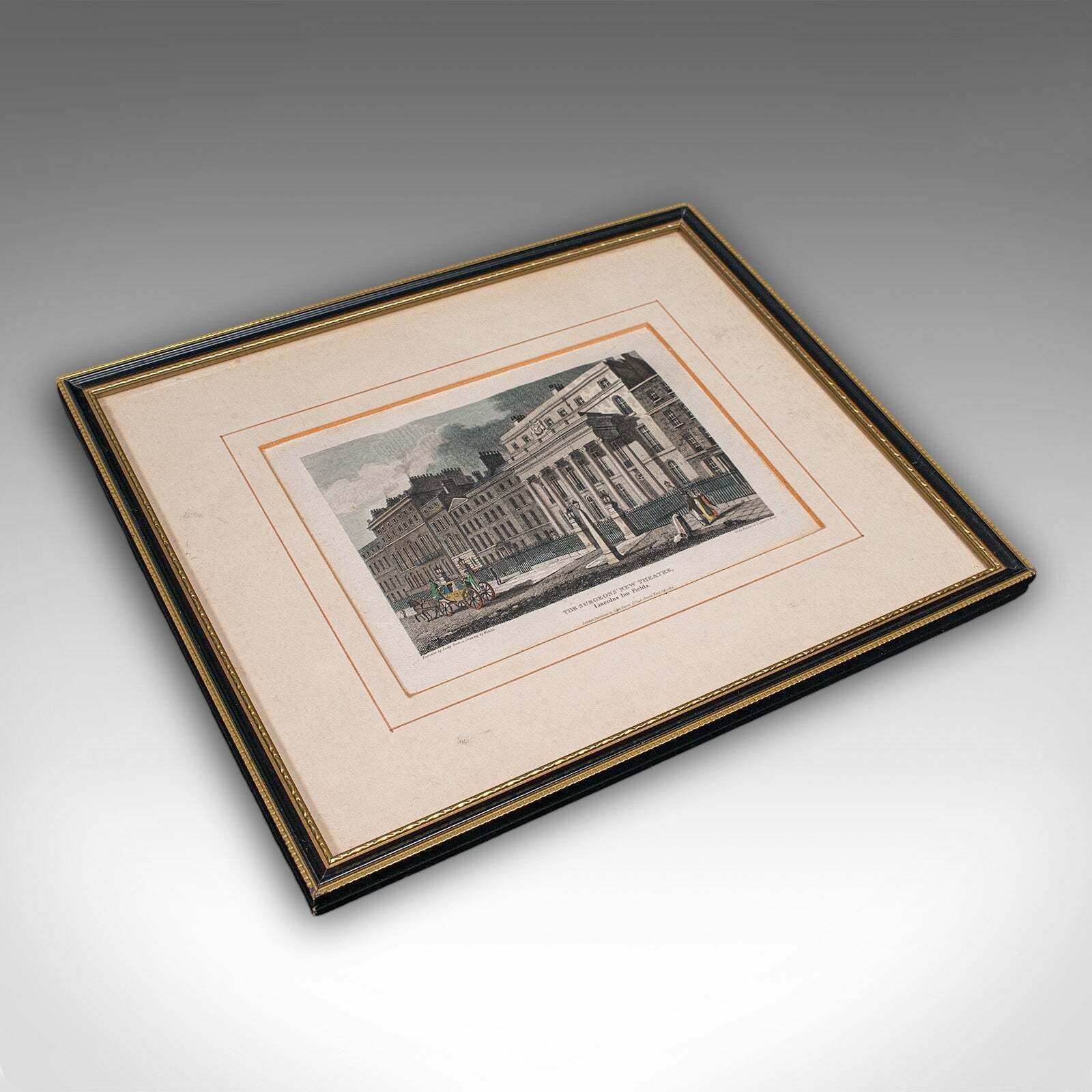 Antique Hospital Picture, Lincoln's Inn Fields, London, Art, Medical, Victorian photo vintage