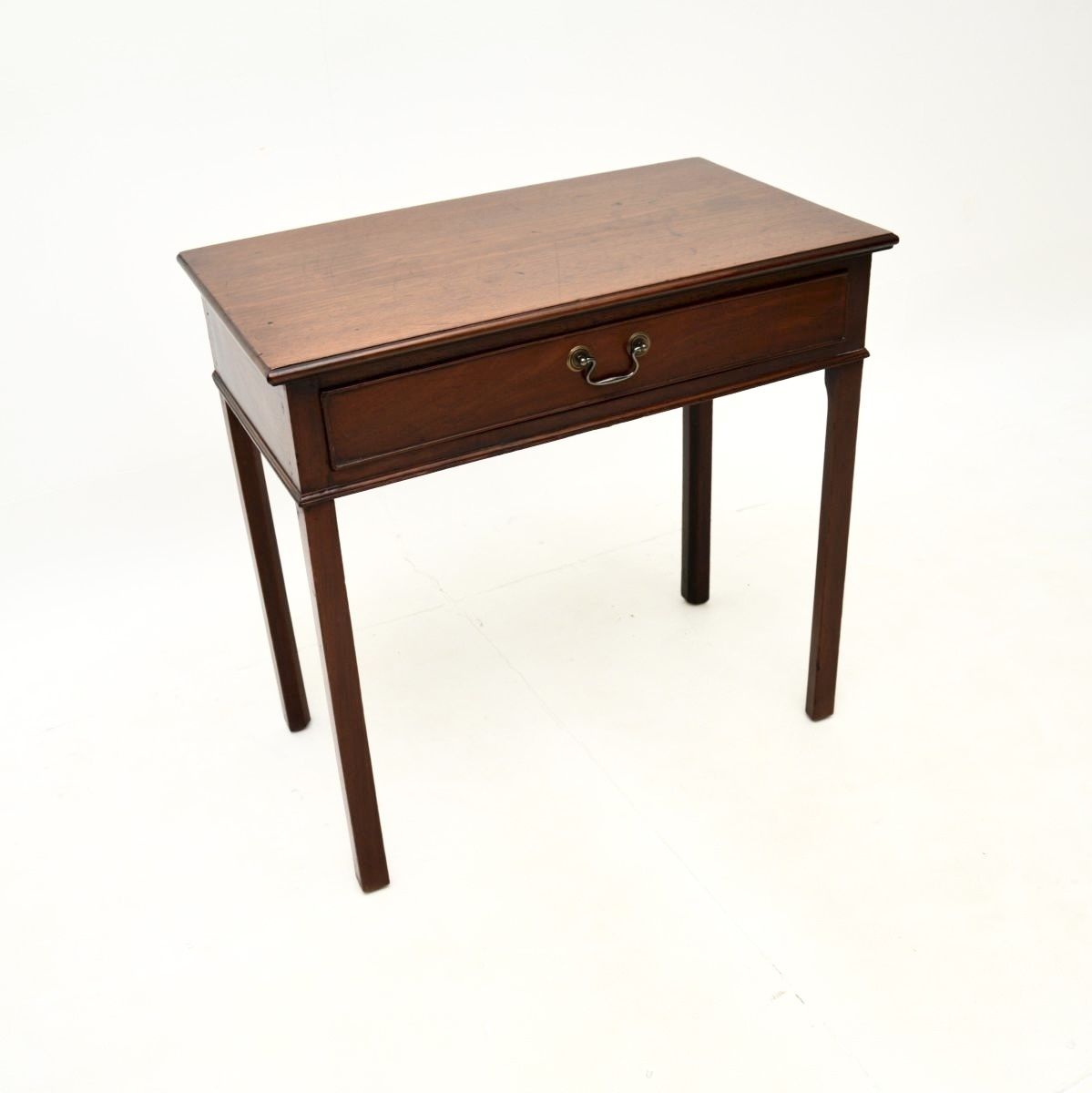 Antique Georgian Period Mahogany Console / Side Table