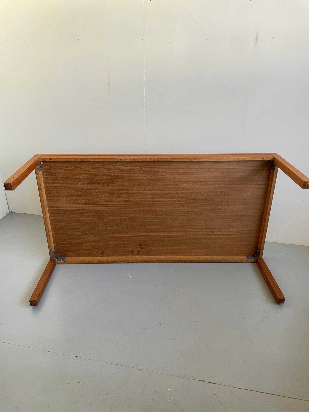 photo for sale Tiled Large Danish Teak Mid Century Coffee Table Abstract Pastel Tiles