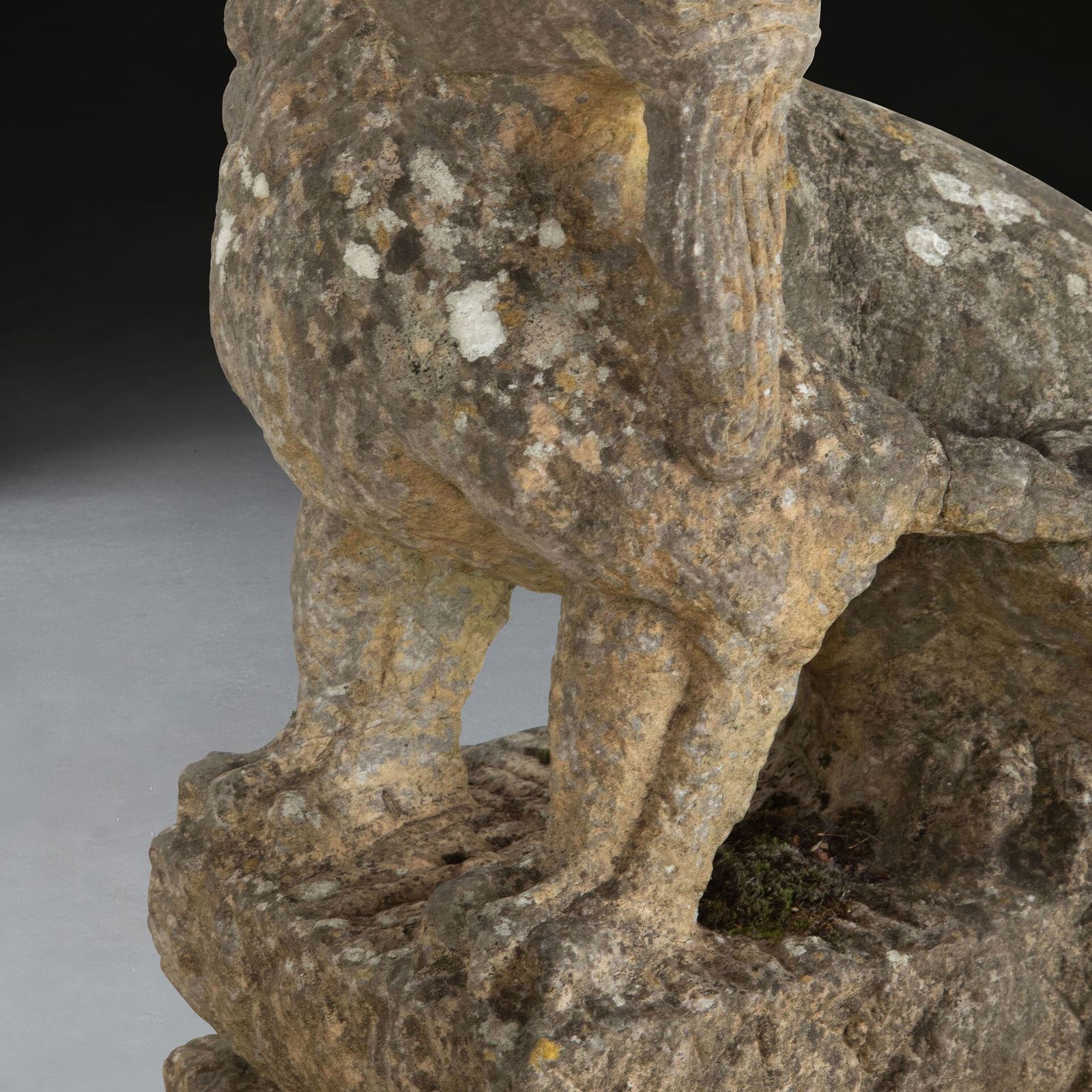 Pair Of 19th Century Chinese Carved Stone Lions photo 2000.0