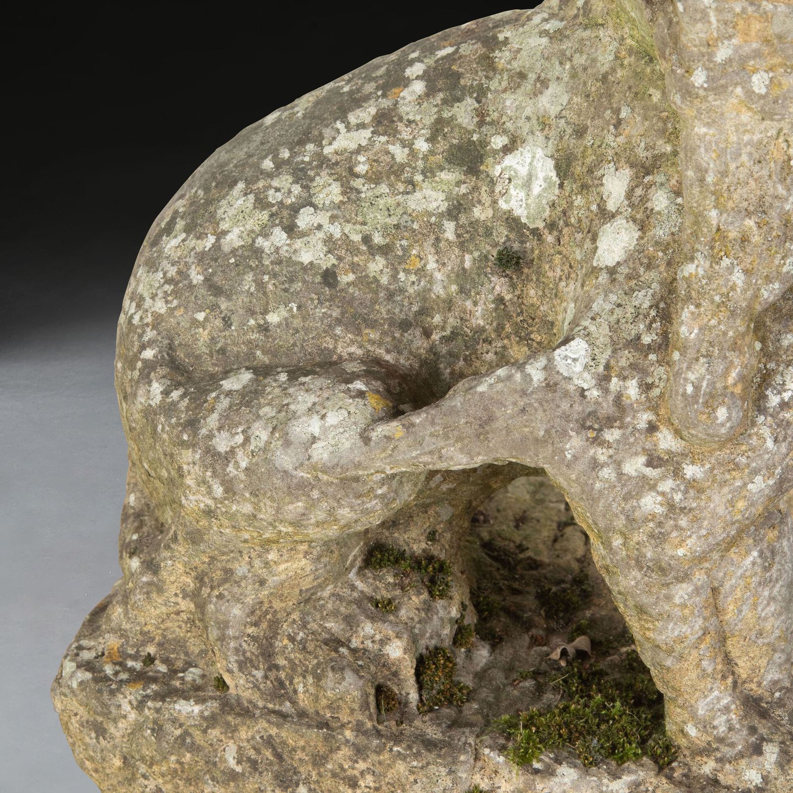 2000.0 Pair Of 19th Century Chinese Carved Stone Lions photo