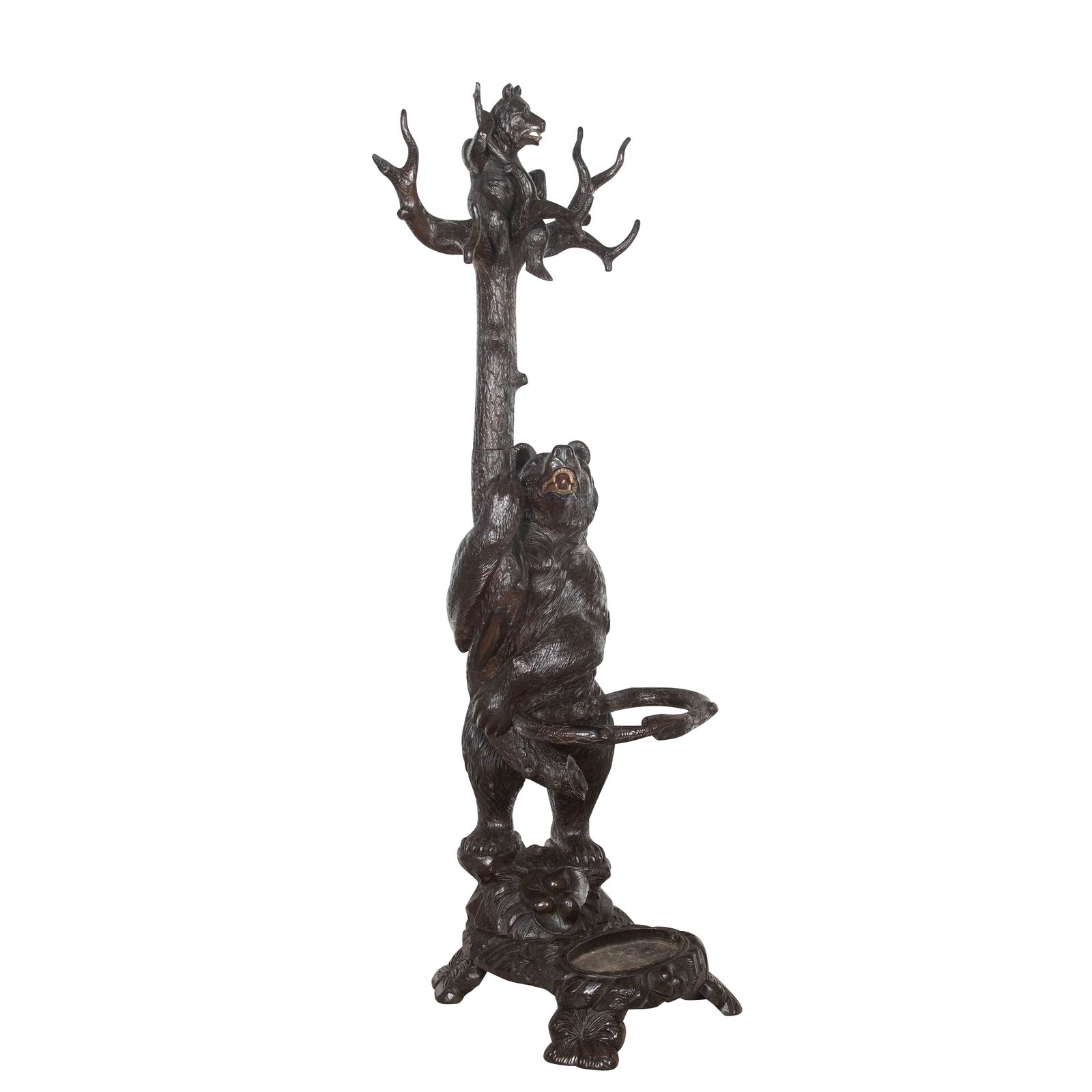 19th Century Carved Bear Hall Stand