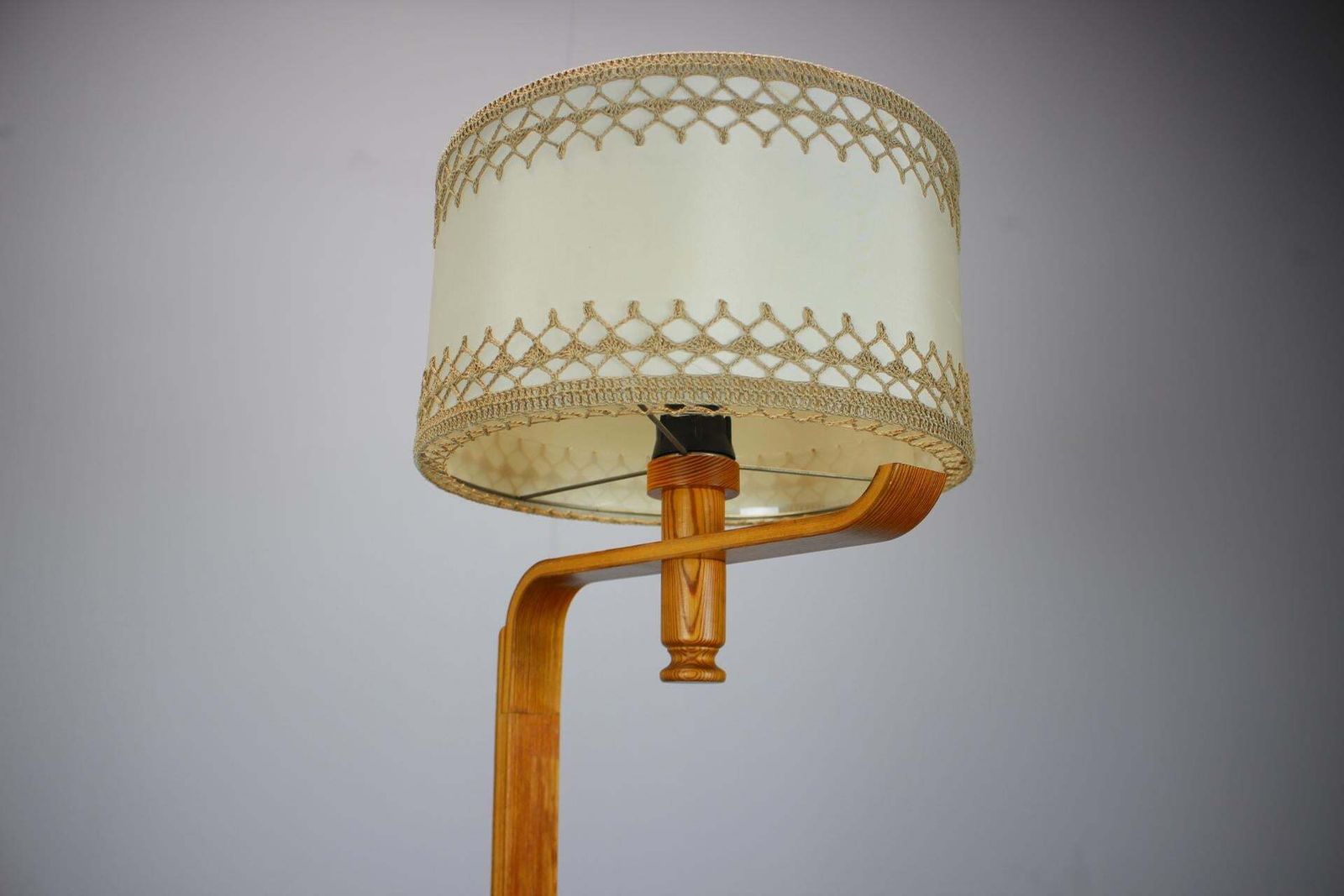 Mid Century Wooden Floor Lamp, Scandinavian Style, 1960s photo Lighting