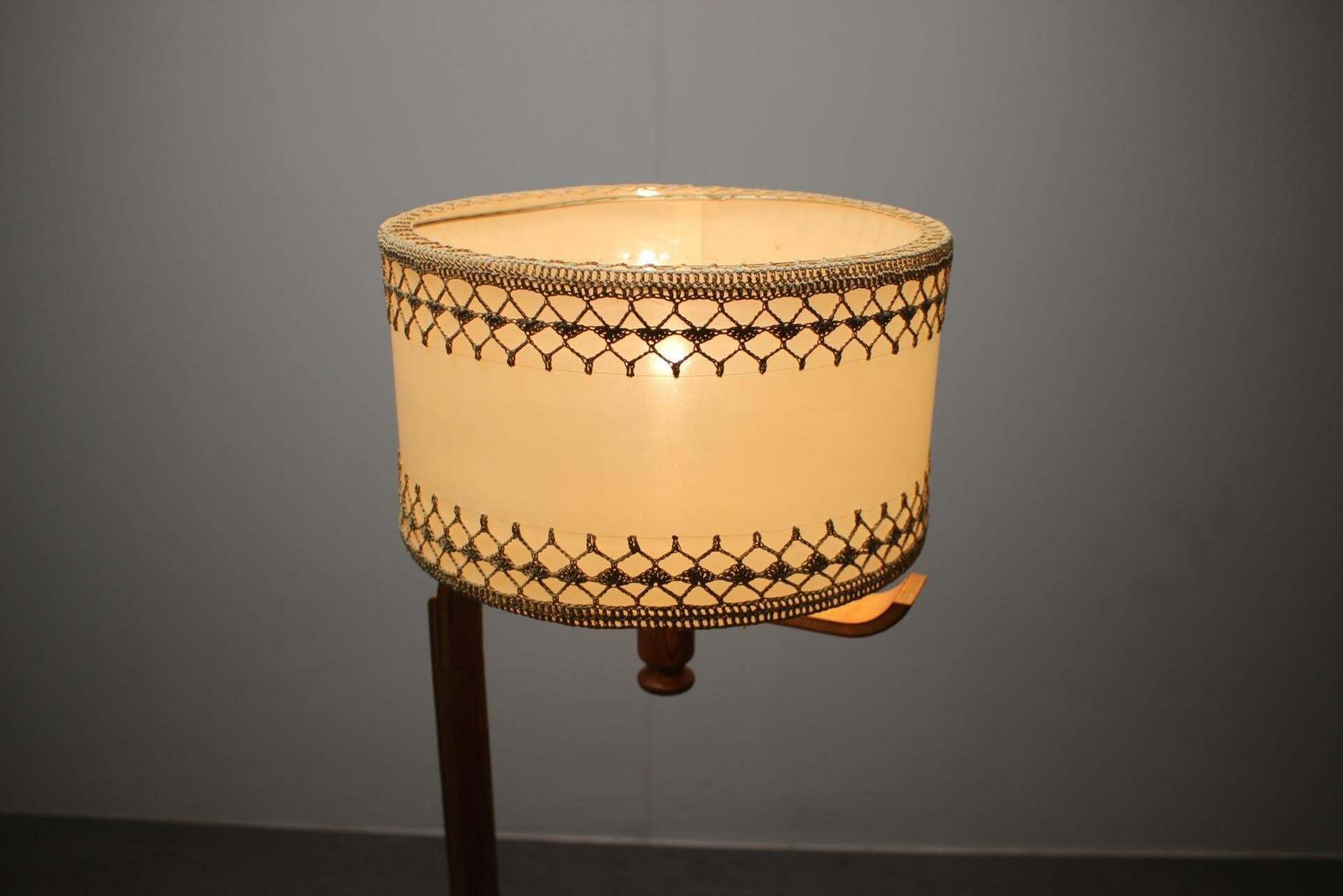 688.0 Mid Century Wooden Floor Lamp, Scandinavian Style, 1960s photo